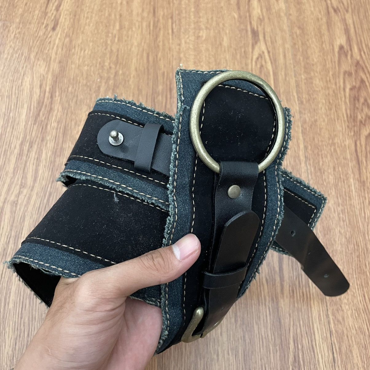 If Six Was Nine Black & distressed denim Voice of voice belt Size ONE SIZE - 3 Thumbnail
