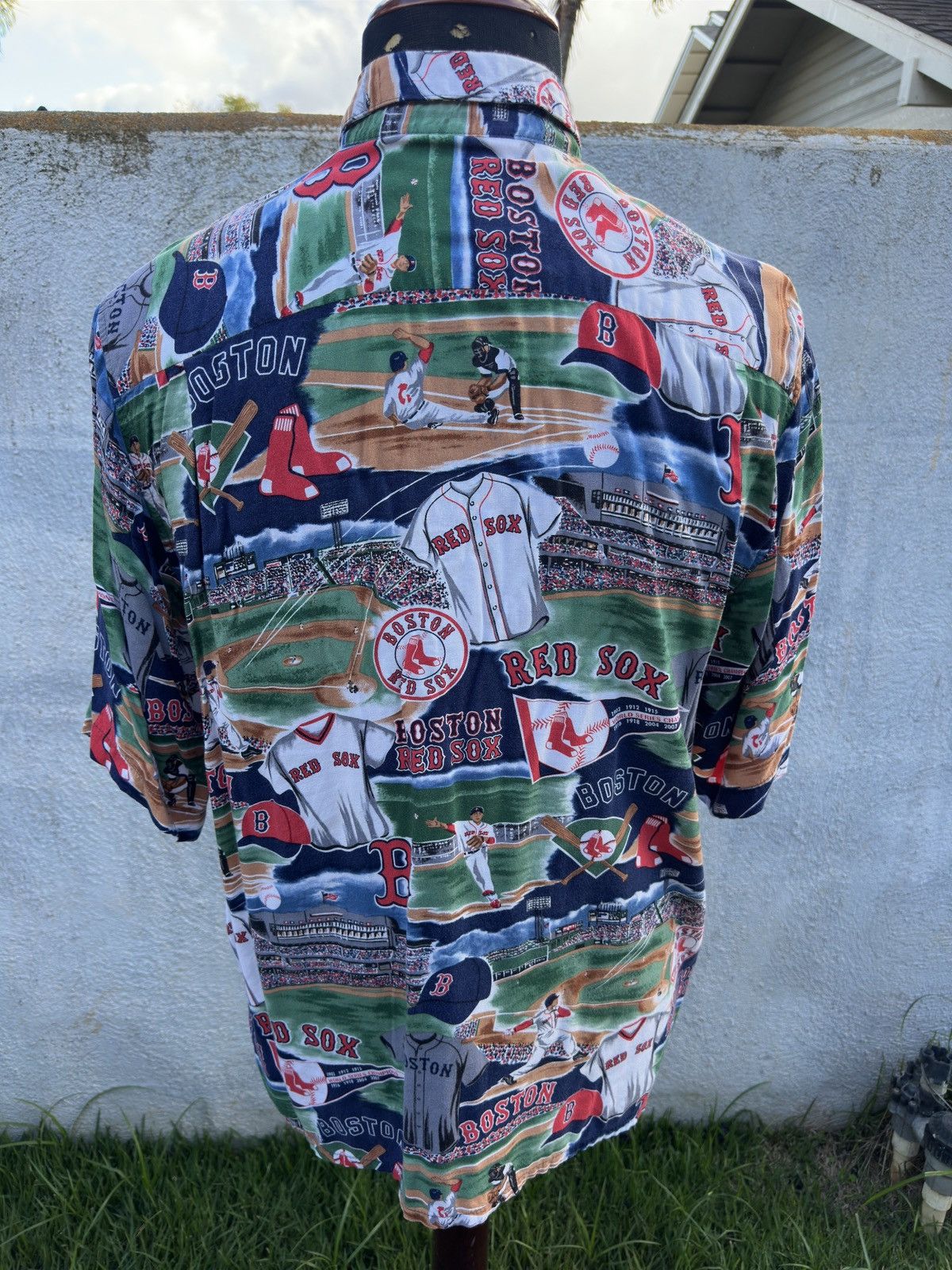 Reyn Spooner PreOwned Reyn Spooner Boston Red Sox Men's M Multicolored Size US M / EU 48-50 / 2 - 2 Thumbnail