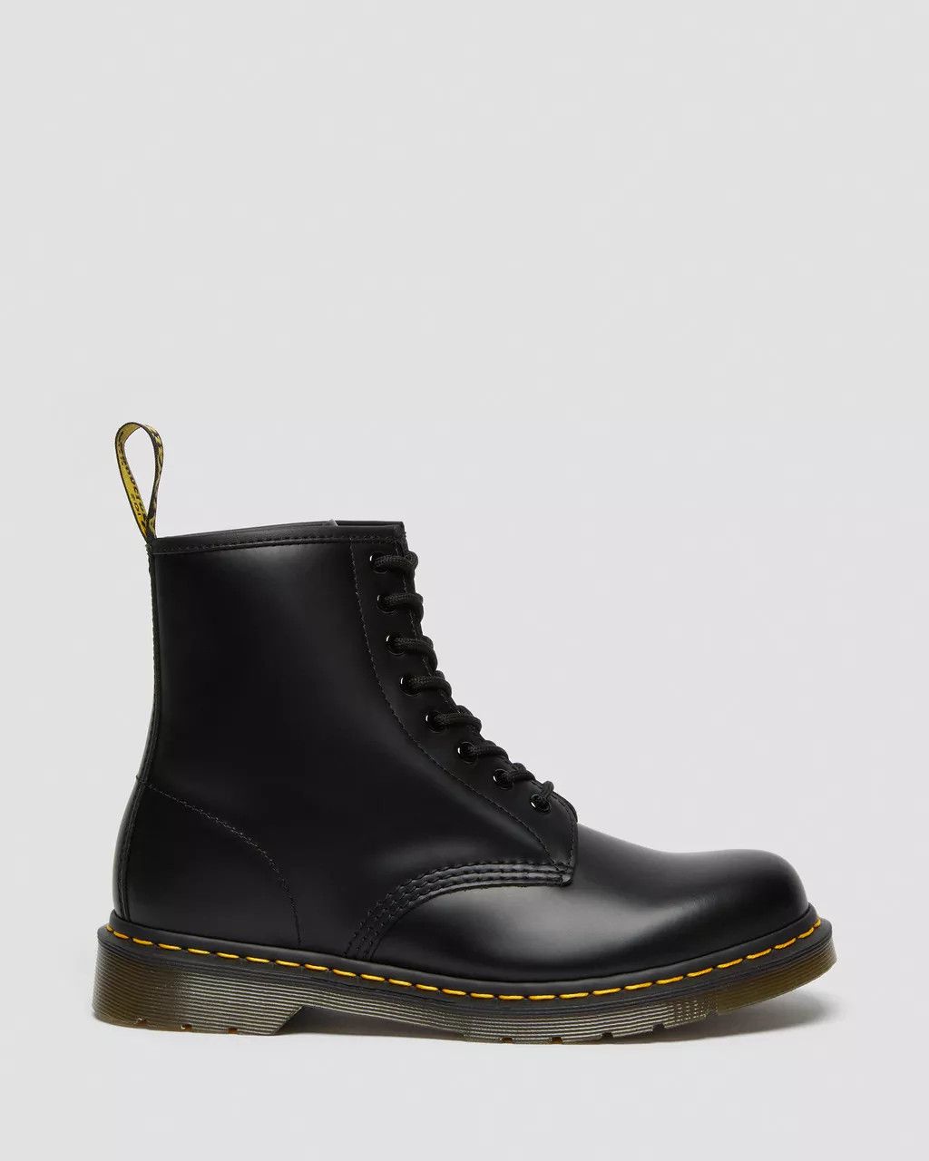 o1s22i1n1224 Unisex Smooth Lace-up Combat Boots in Black