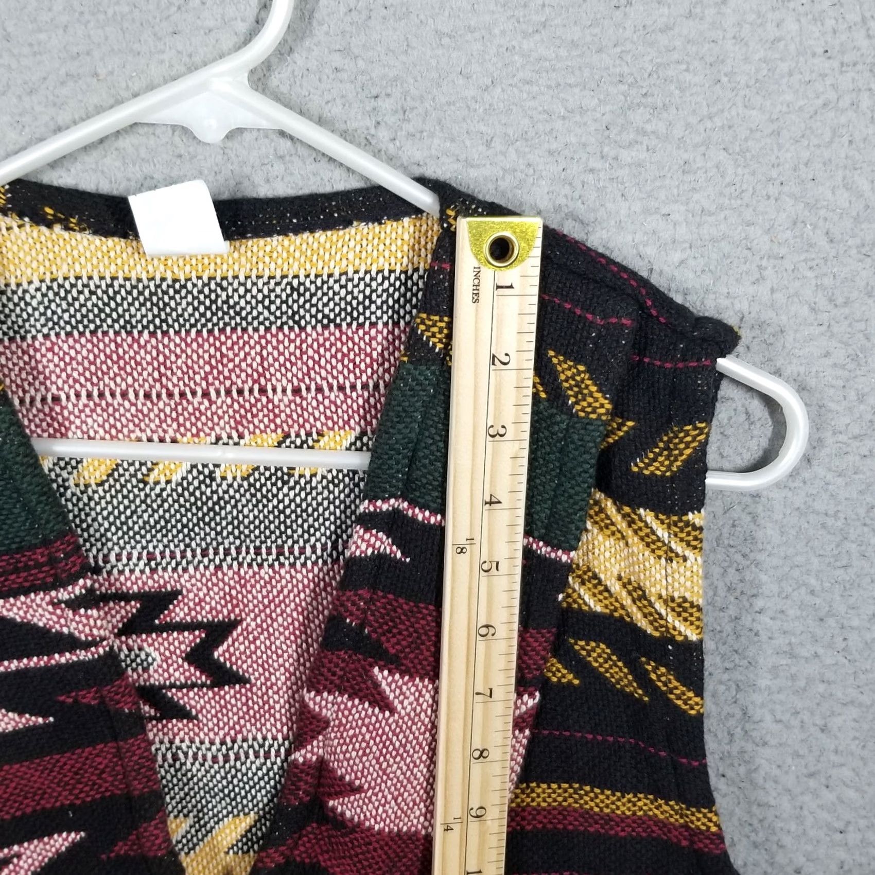 Vintage VINTAGE Southwest Vest Women Large Aztec Fringe Tapestry Cotton Made USA Size L / US 10 / IT 46 - 5 Thumbnail