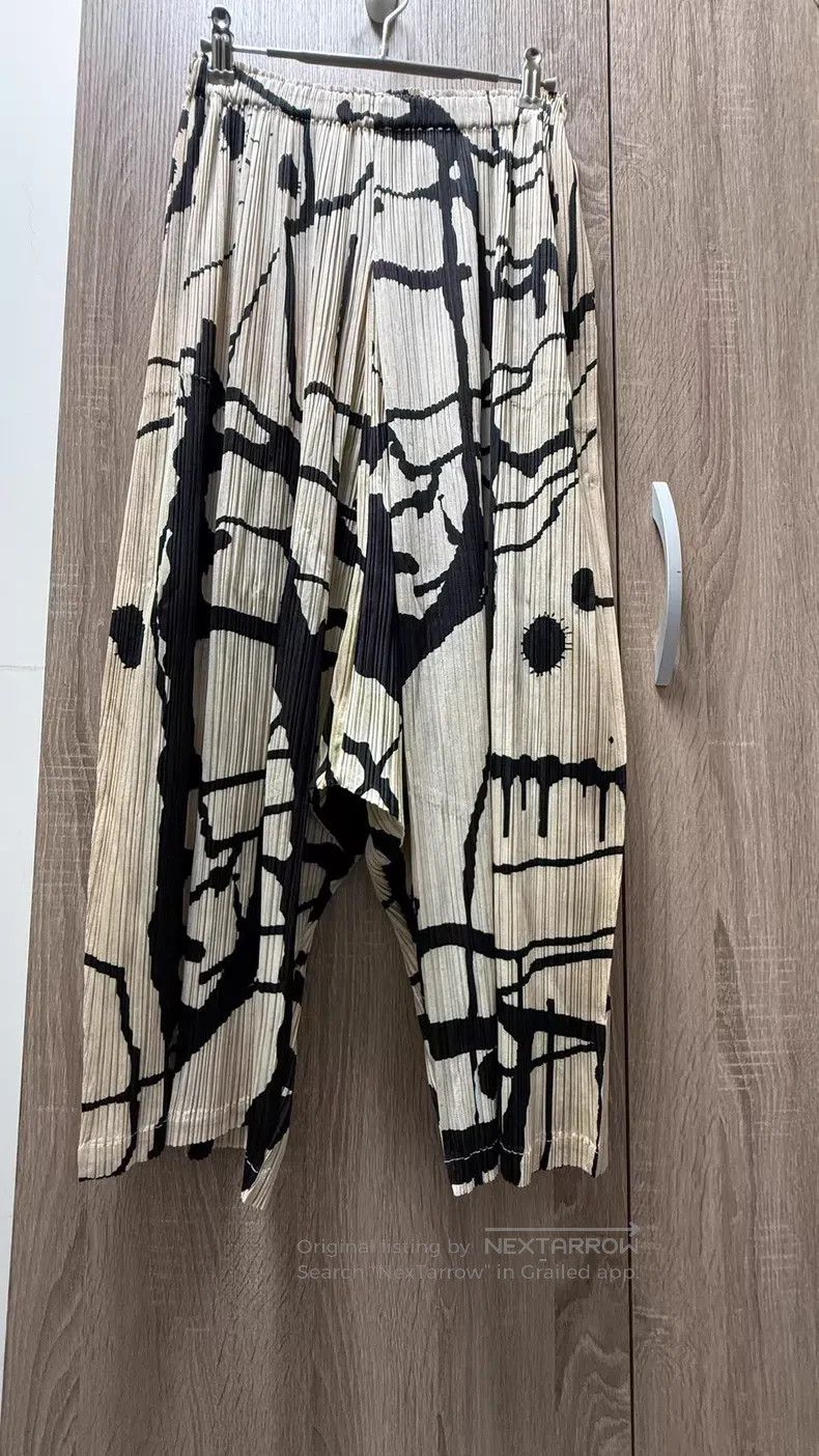 Issey Miyake Issey Miyake size:3 Color-block Pants Size 31" - 1 Thumbnail