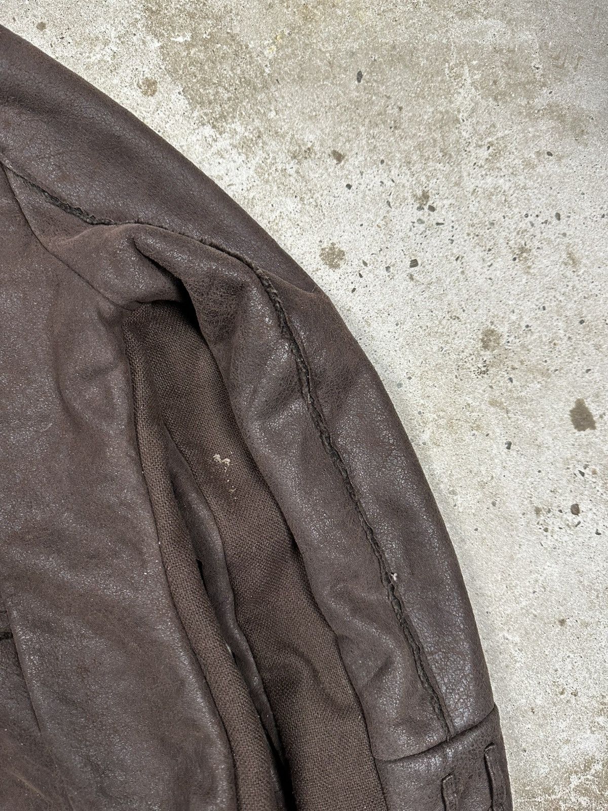 Japanese Brand Vintage Y2K Faux Fur Collar Brown Asymmetrical Biker Jacket Size XS / US 0-2 / IT 36-38 - 18 Thumbnail