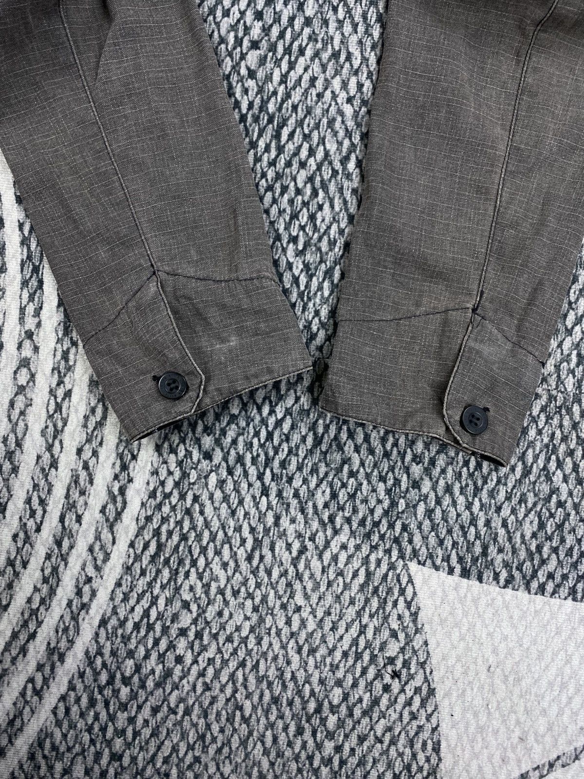 In The Attic In The Attic Grey Utility Jacket with Belt & Patterned Colar Size US M / EU 48-50 / 2 - 9 Thumbnail