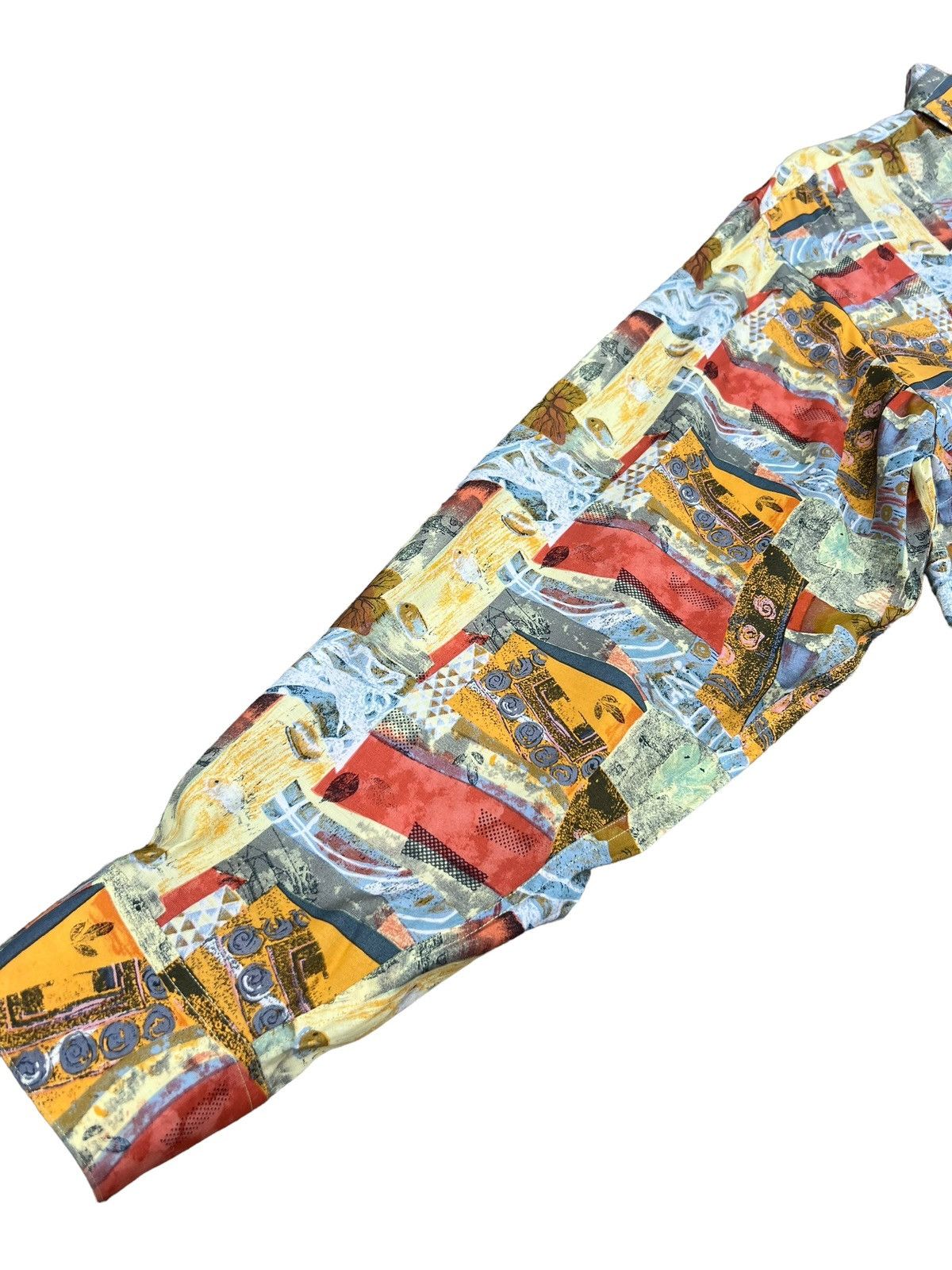 Charles Jourdan Vintage Charles Jourdan Monsieur Novelty Abstract Art Shirt Size US L / EU 52-54 / 3 - 10 Thumbnail