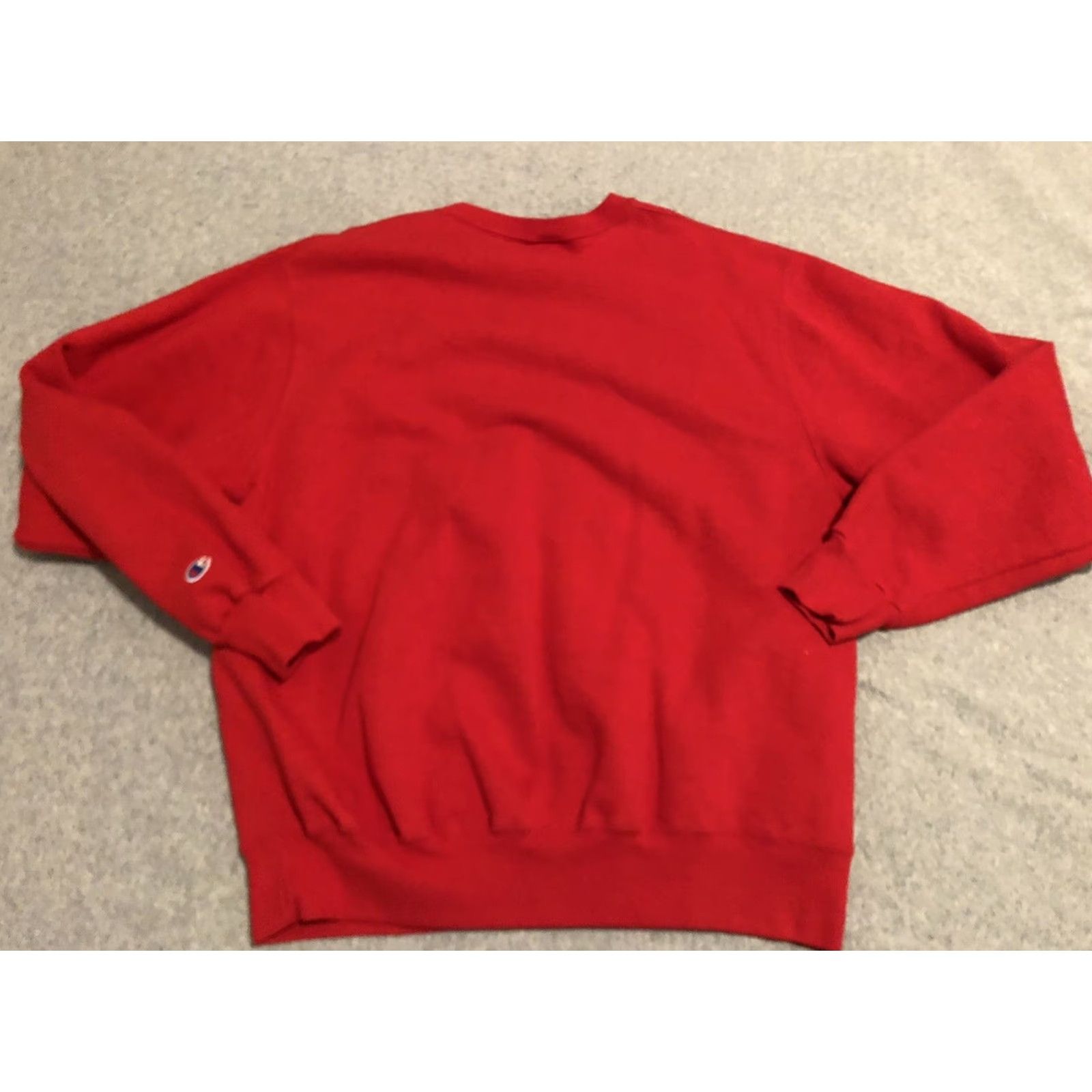 Champion VINTAGE Champion Ohio State University Crewneck Sweater Mens 2XL Red Cotton Blend USA Cobb 28" 24.5" Pit to Pit Size US XXL / EU 58 / 5 - 4 Thumbnail
