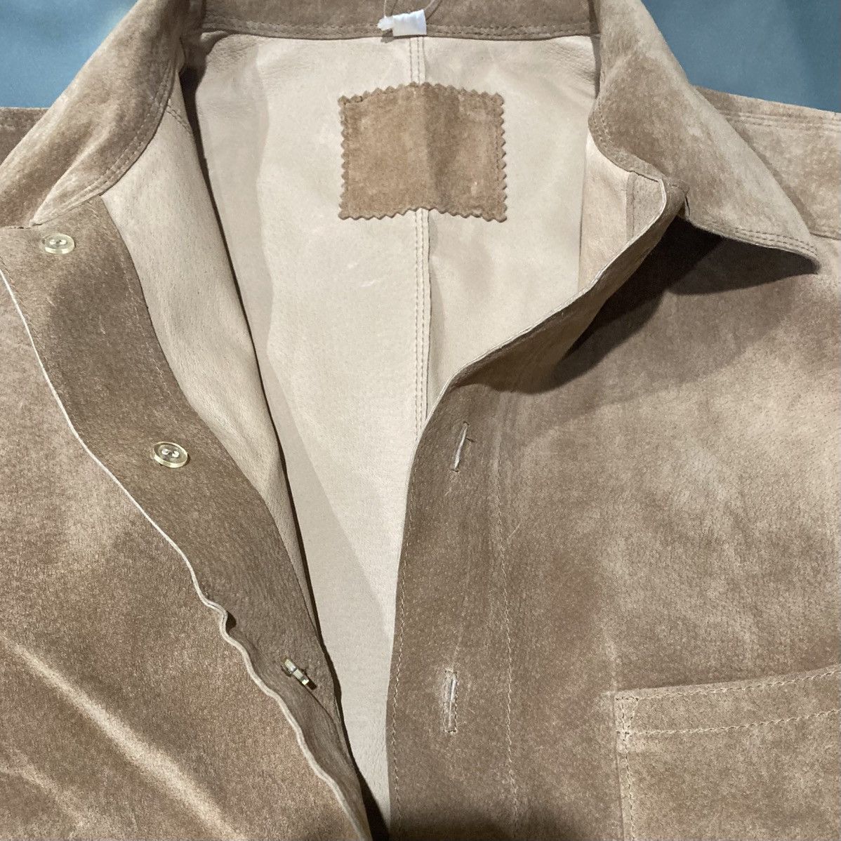 Japanese Brand Japanese Archive Pig Suede Street Leather Shirt Size US S / EU 44-46 / 1 - 10 Thumbnail