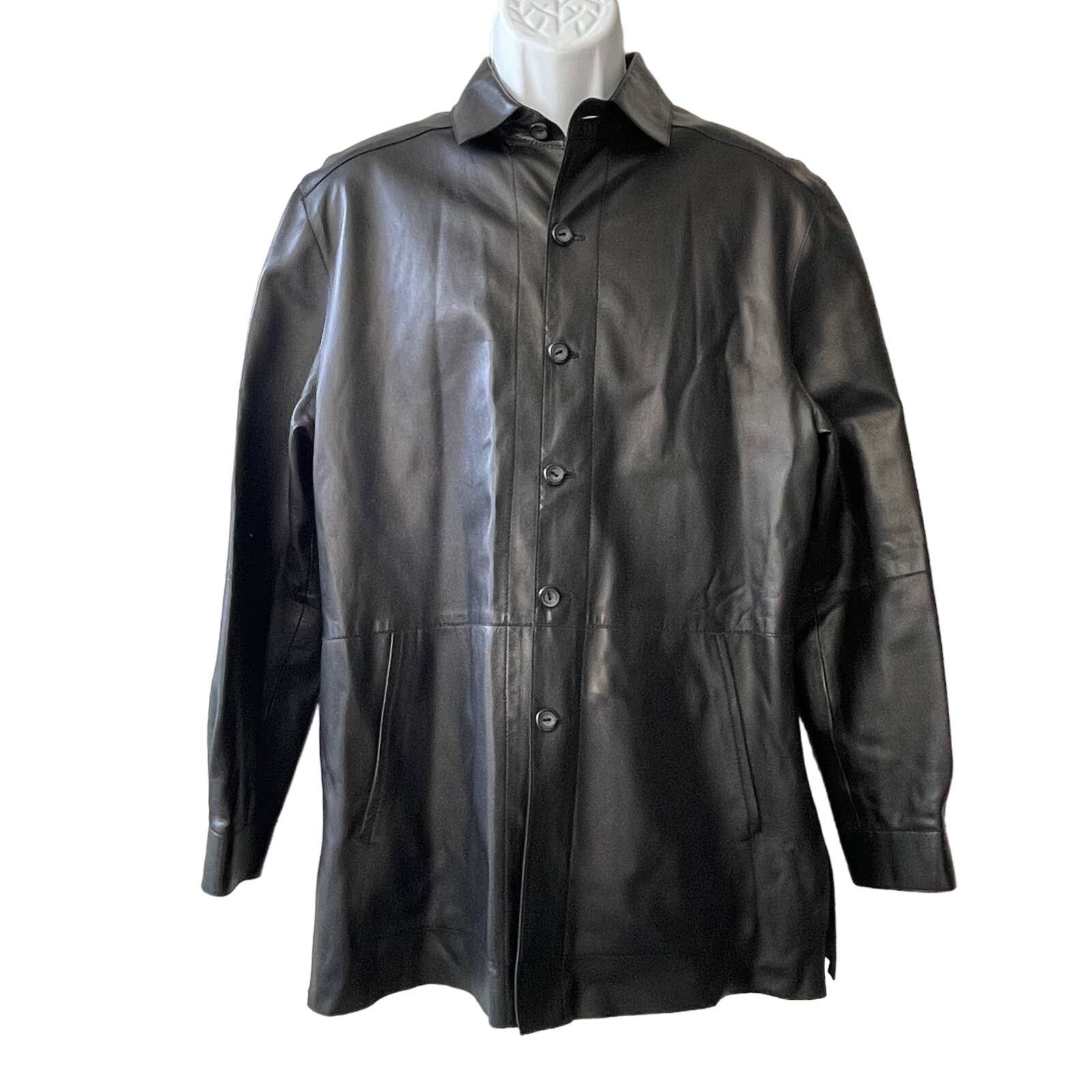 Other Alandales Glenn Laiken Nappa Leather Shacket Sz 38 NWOT Size US M / EU 48-50 / 2 - 1 Thumbnail