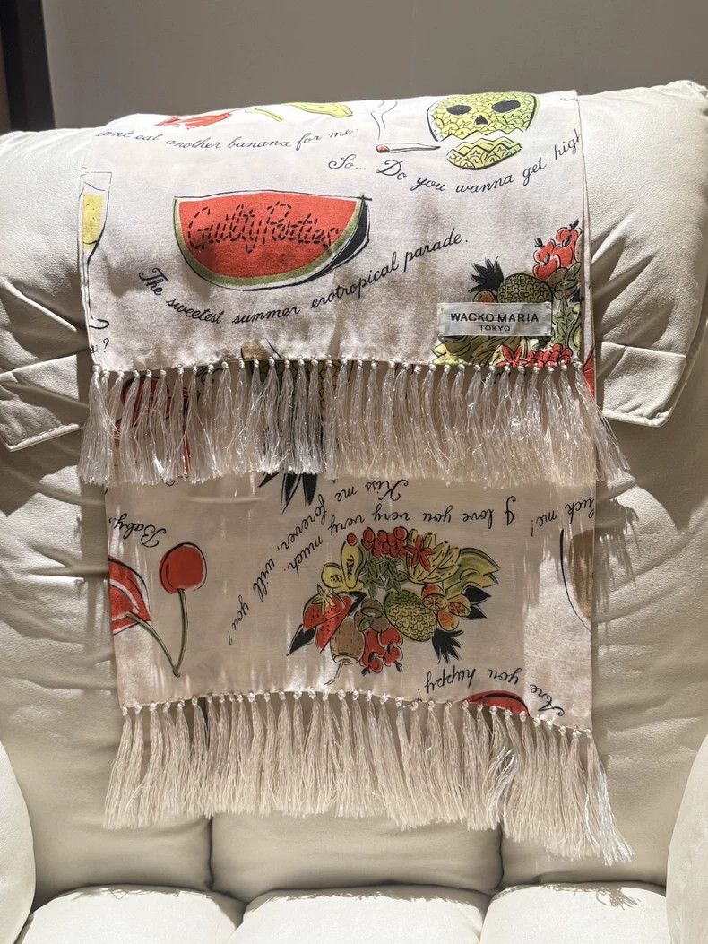 Wacko Maria Wacko Maria Silk Wheat Ear Scarf Size ONE SIZE - 4 Thumbnail