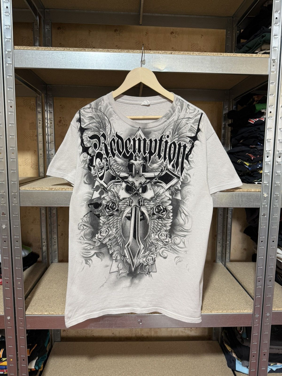 Affliction × Raw State Y2K Raw State Redemption Hysteric Glamour Opium T-Shirt Hype Size US L / EU 52-54 / 3 - 1 Thumbnail