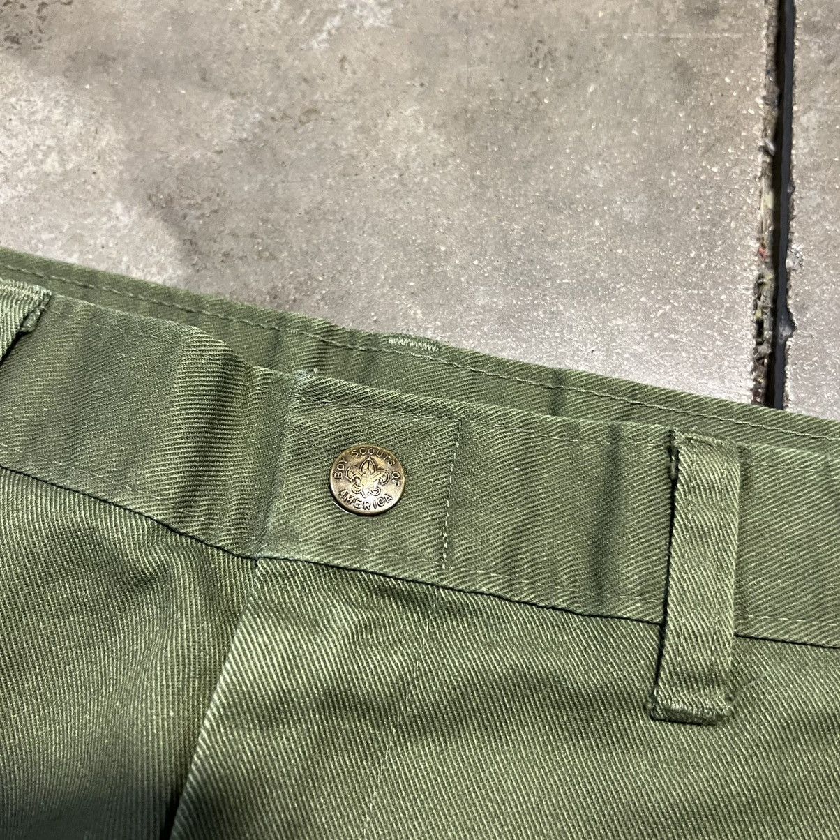 Vintage Vintage Boy Scouts Olive Green Pants Union Made in USA OG107 Size US 27 - 6 Thumbnail