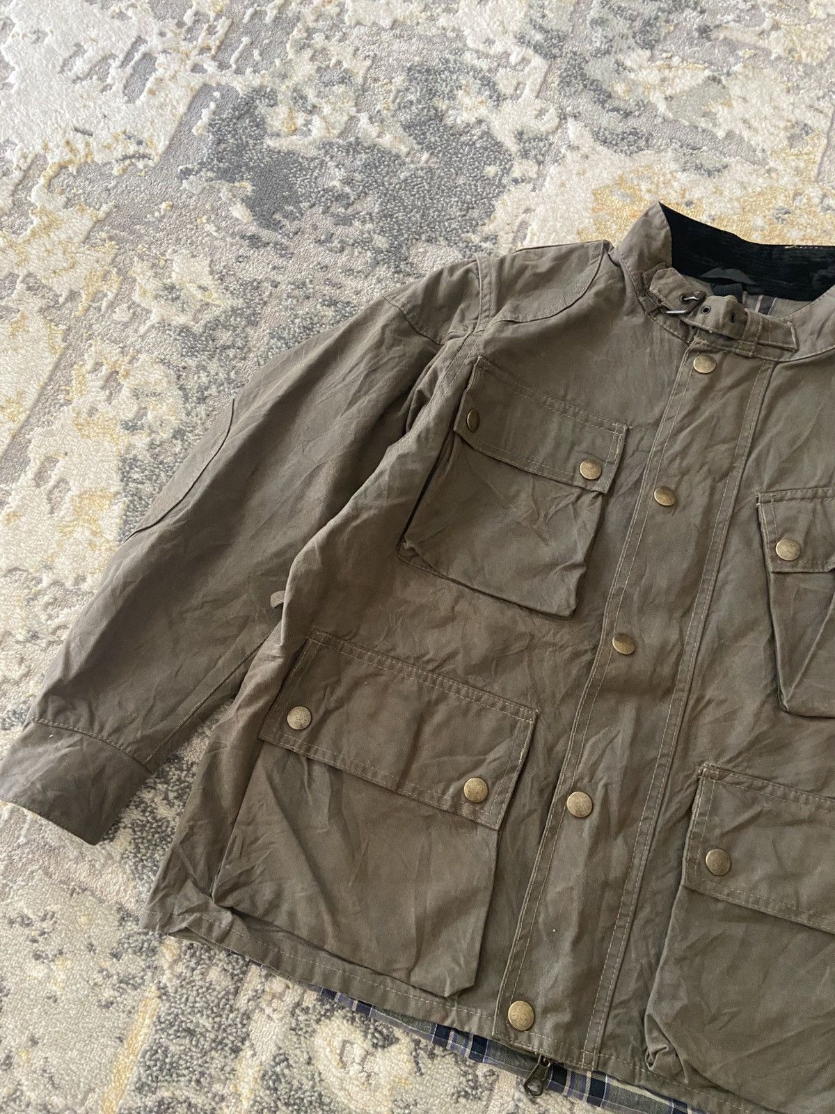 Belstaff BELSTAFF BIKER WAX JACKET Size US XXS / EU 40 - 3 Thumbnail