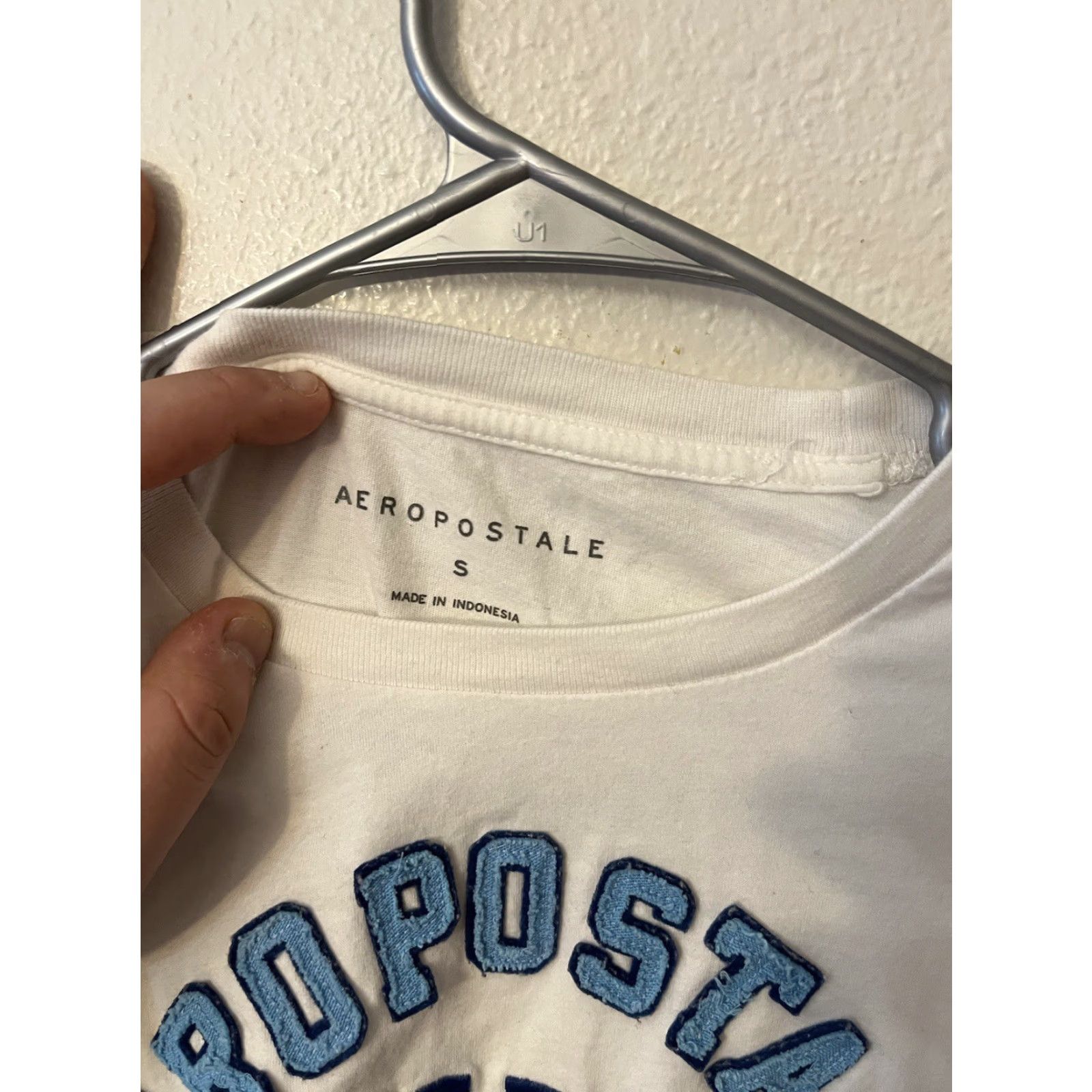Aeropostale Aeropostale Graphic Tee Mens T-Shirt Size Small White W/ Logo Men Size US S / EU 44-46 / 1 - 2 Thumbnail