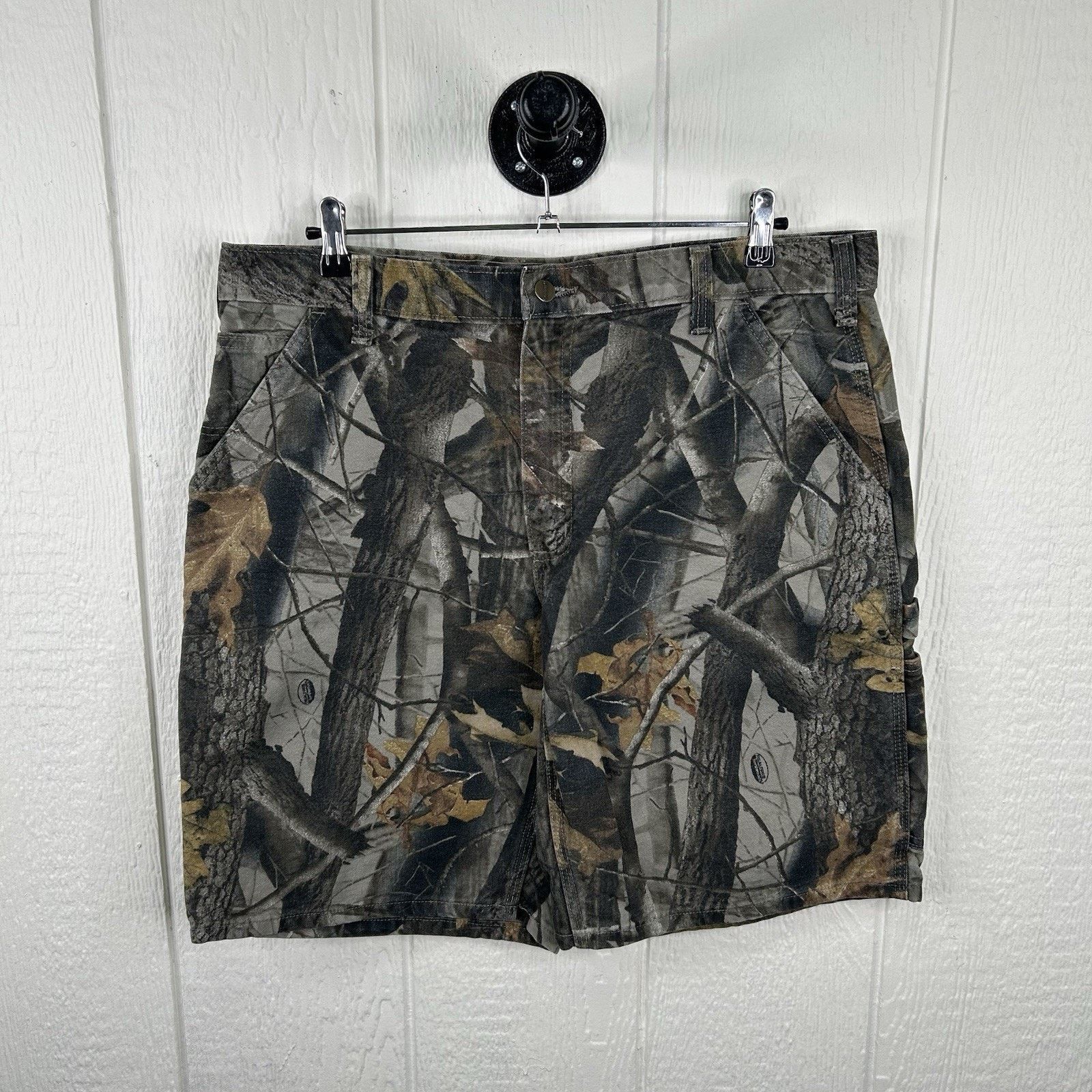 Carhartt B191 CMO Carhartt Real Tree Camo Carpenter Shorts Size 36 Size US 36 / EU 52 - 2 Thumbnail