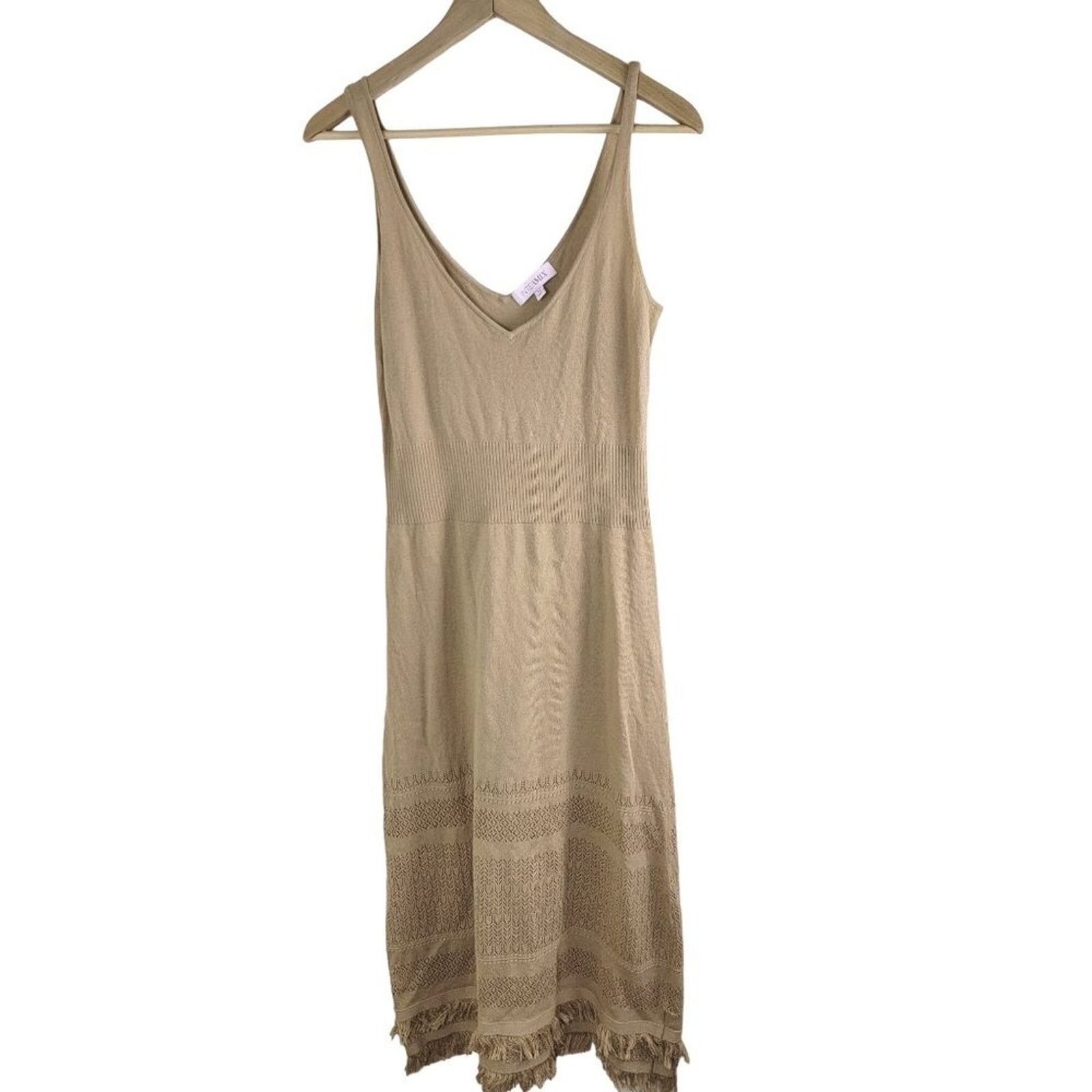 INTERMIX INTERMIX Celia Sleeveless Knit Maxi Dress Womens size M Tan Size M / US 6-8 / IT 42-44 - 5 Thumbnail