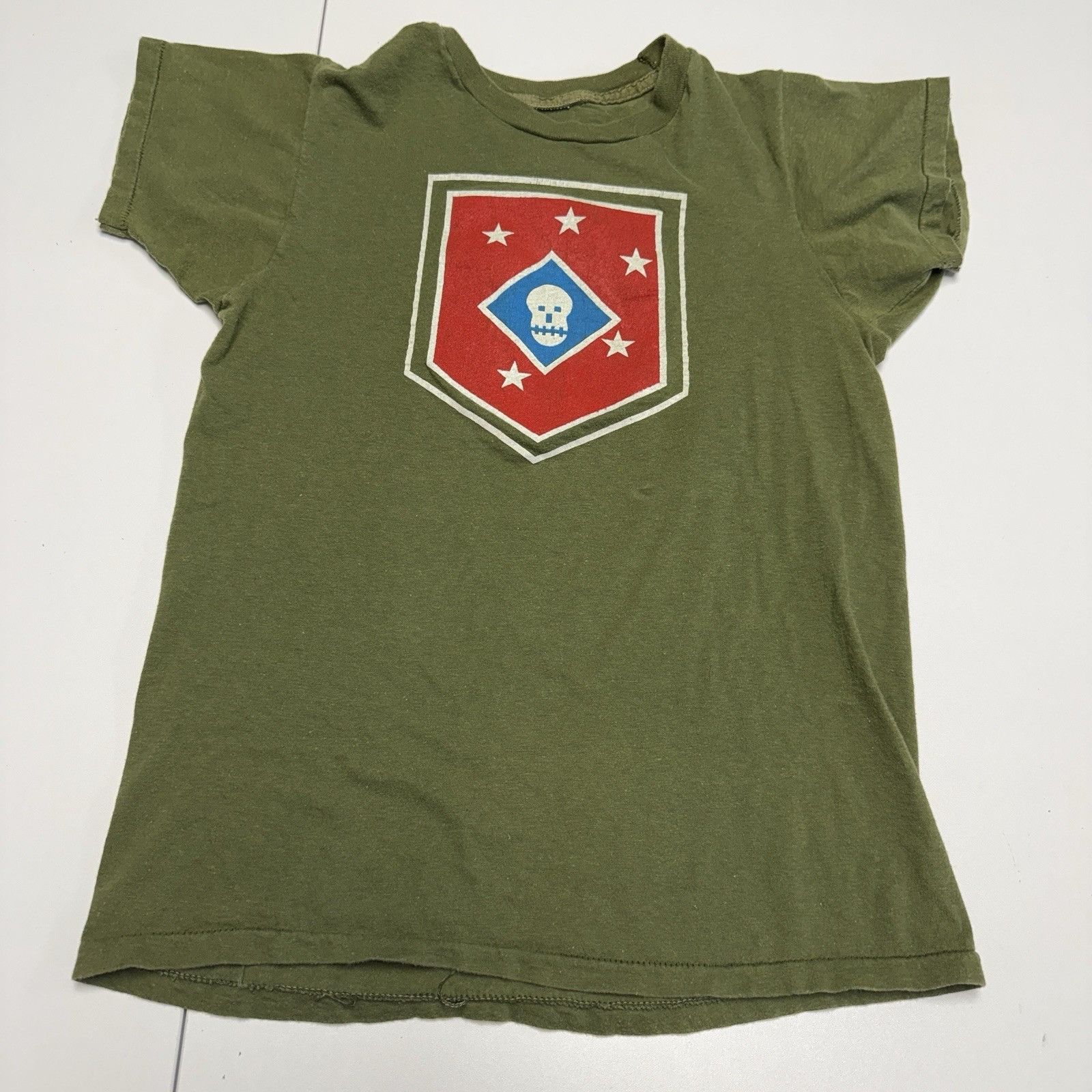 Vintage Vintage Military Marine Raiders T Shirt Small 17x23.5 Green Size US S / EU 44-46 / 1 - 5 Thumbnail