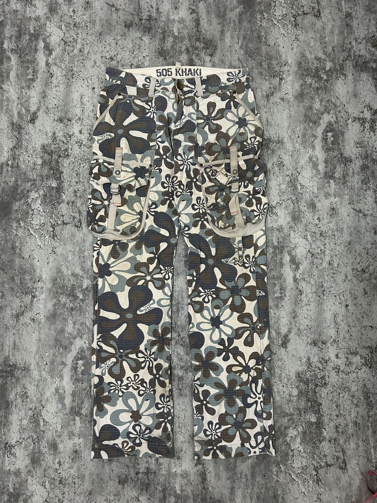 Edwin × Hysteric Glamour × Japanese Brand Edwin 505 Flower Multipocket Cargo Pants Size US 32 / EU 48 - 1 Thumbnail