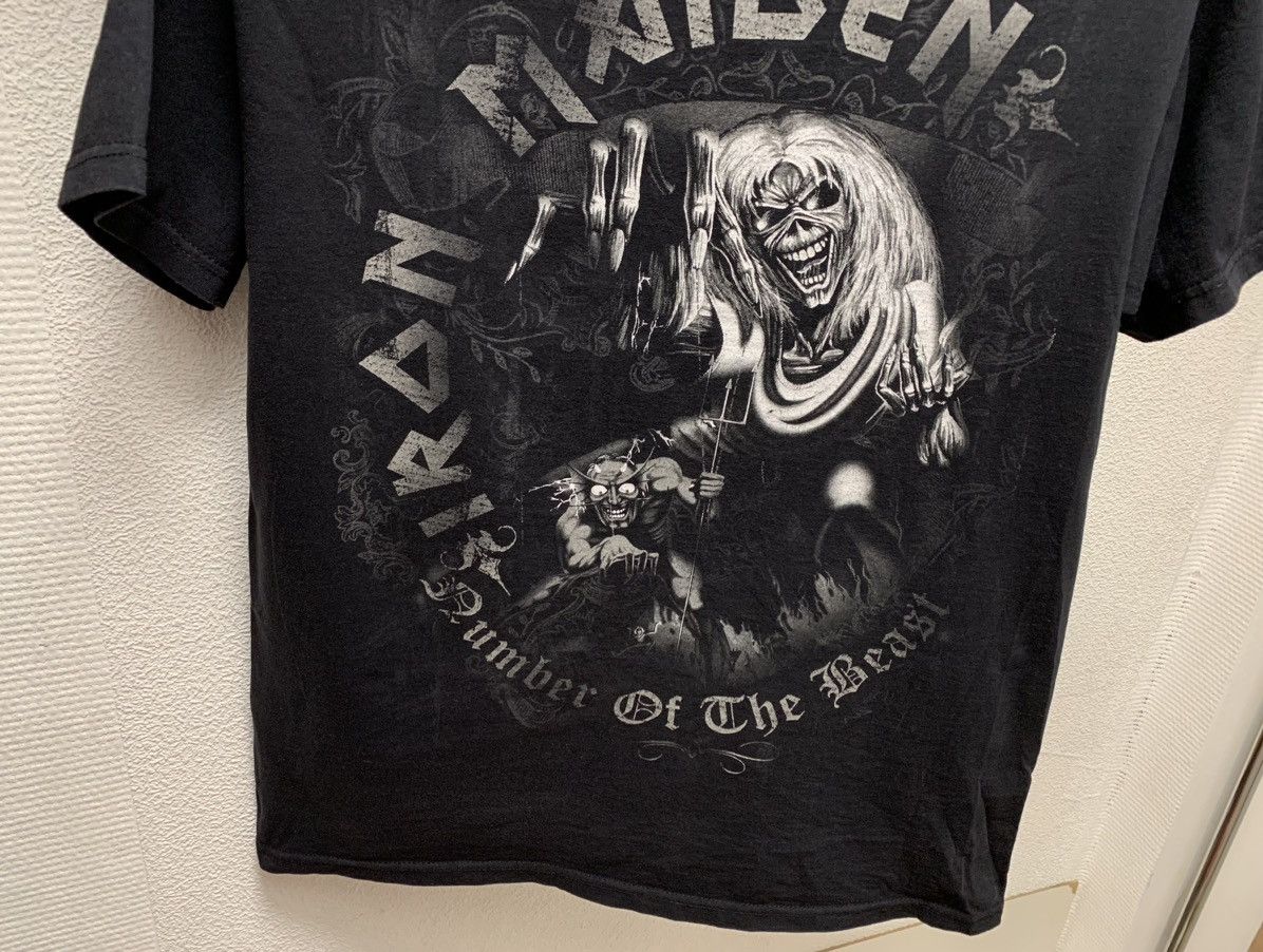 Iron Maiden Iron Maiden number of the beast band rock t-shirt L single Size US L / EU 52-54 / 3 - 4 Thumbnail