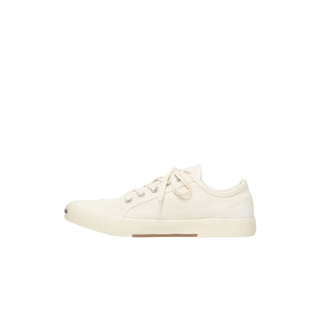 Balenciaga o1mt1gz0225 Paris Low Top Sneakers in Cream Size US 10 / EU 43 - 6 Thumbnail