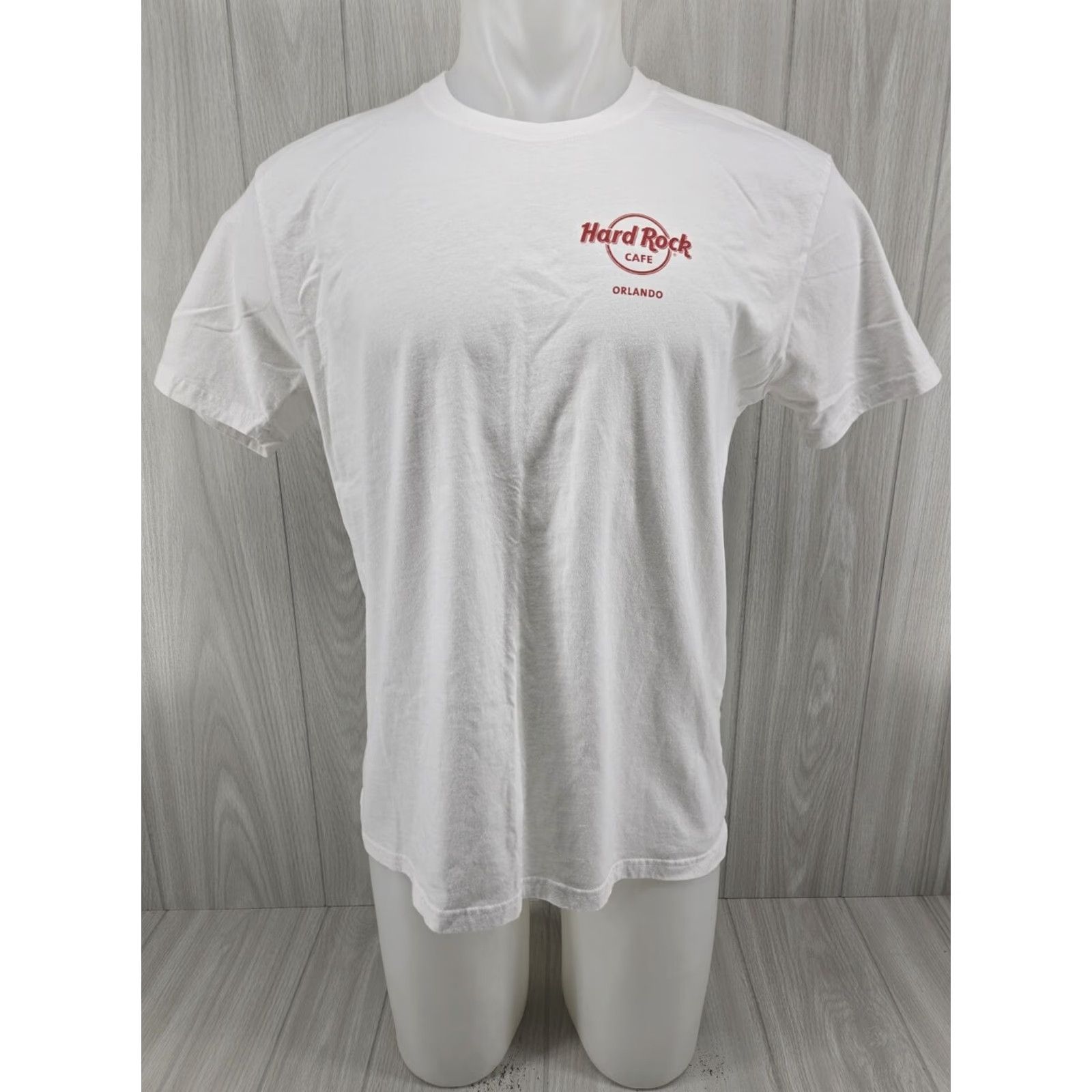 Hard Rock Cafe Hard Rock Cafe White Shirt Adult Large T-Shirt Men Guitar Orlando FL Logo Graphic Print 2010-2019 Shir t? Size US L / EU 52-54 / 3 - 2 Thumbnail