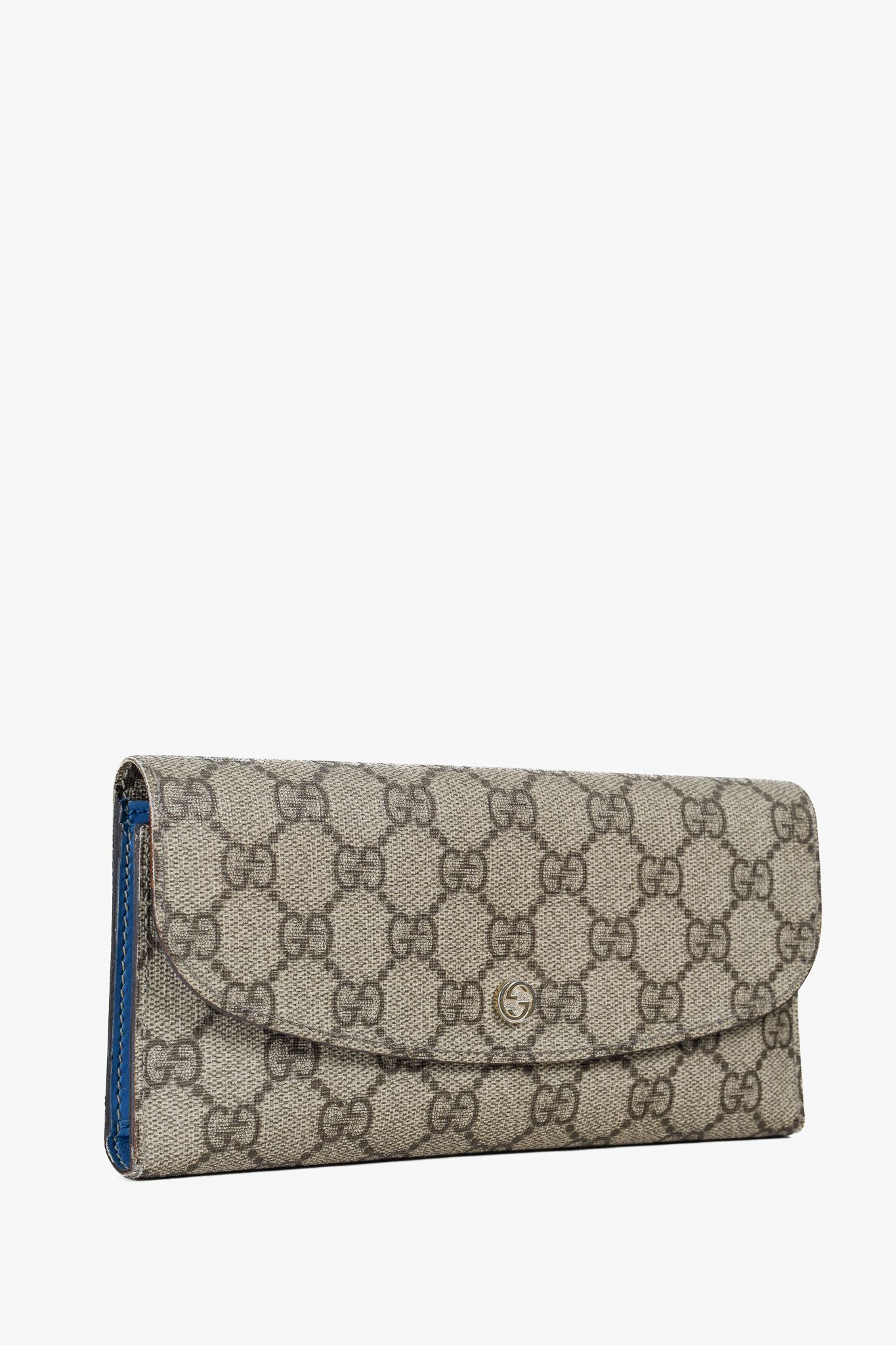 Gucci Gucci Brown Ivory GG Supreme Monogram Continental Wallet Size ONE SIZE - 2 Thumbnail