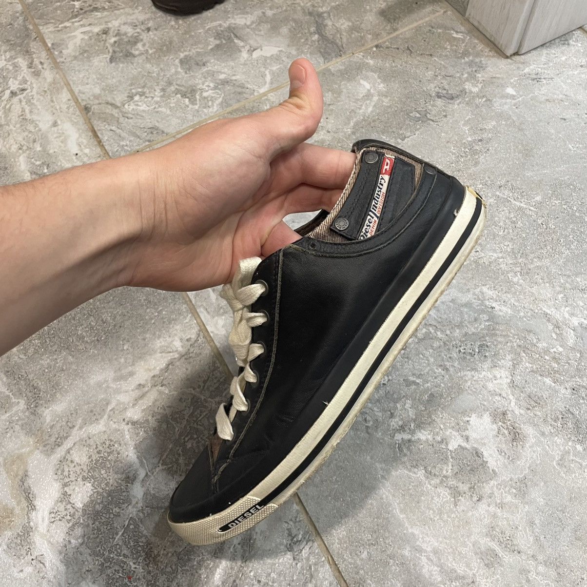 Diesel Vintage Diesel leather shoes sneakers boots y2k die rock sun Size US 9 / EU 42 - 9 Thumbnail