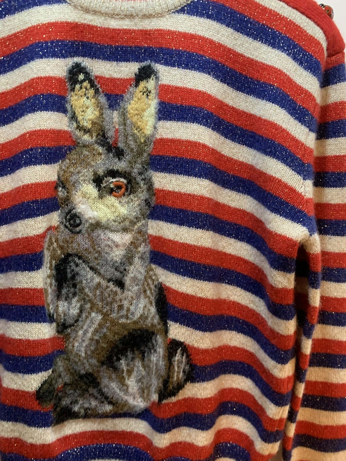 Gucci Gucci Striped Cashmere Knitwear Sweater Size L / US 10 / IT 46 - 5 Thumbnail