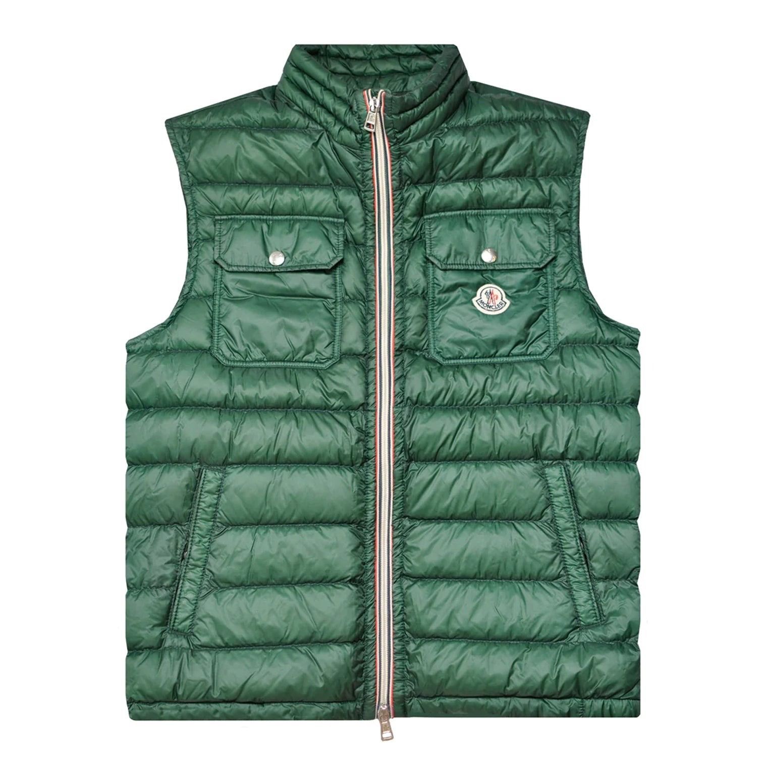 ジャケット・アウター MONCLER CARDAMINE GILET DARK GREEN Moncler Moncler Cardamine Gilet size M 2 Mens down vest