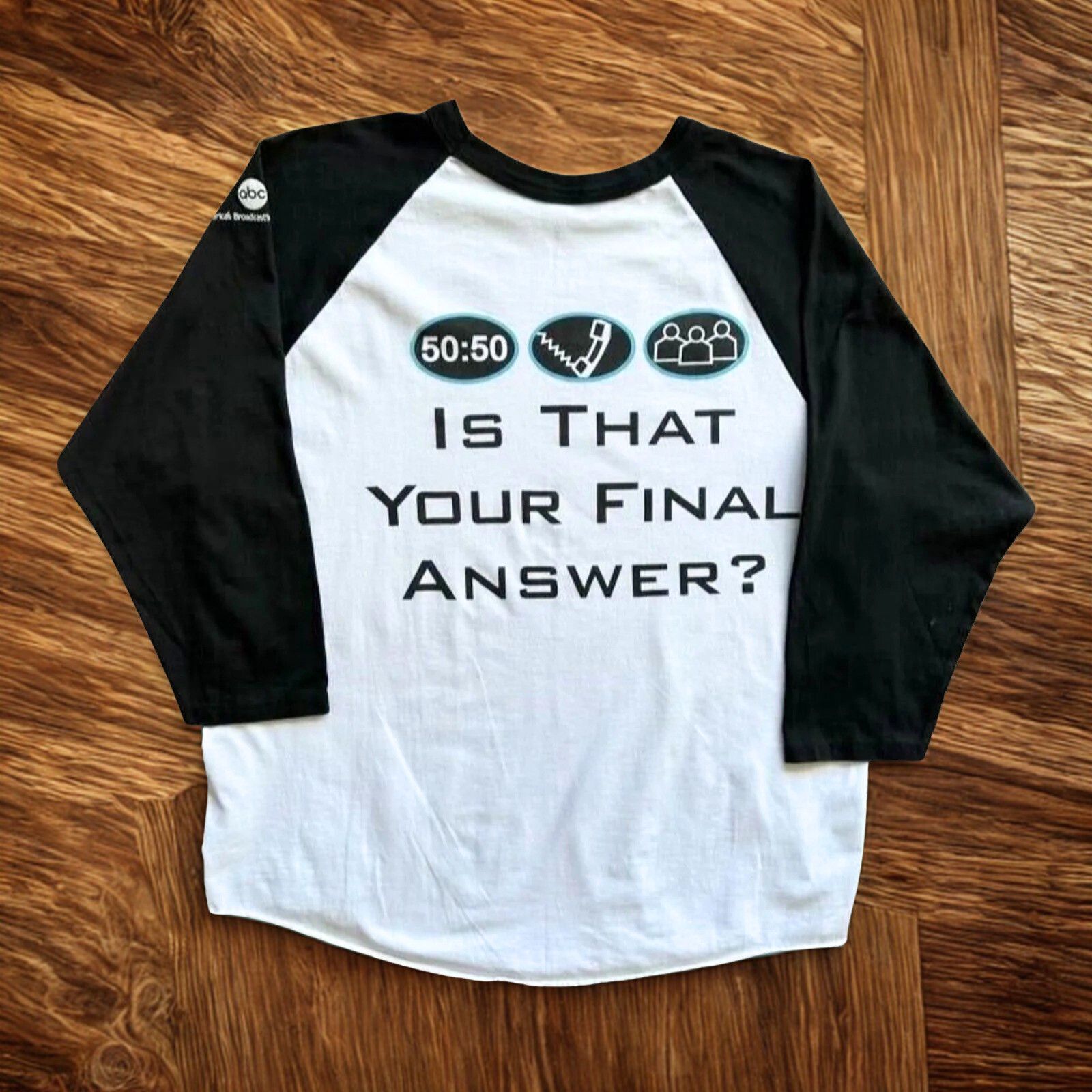 Augusta Sportswear Who Wants To Be A Millionaire Game Show T Shirt L 3/4 Sleeve Size US L / EU 52-54 / 3 - 2 Thumbnail