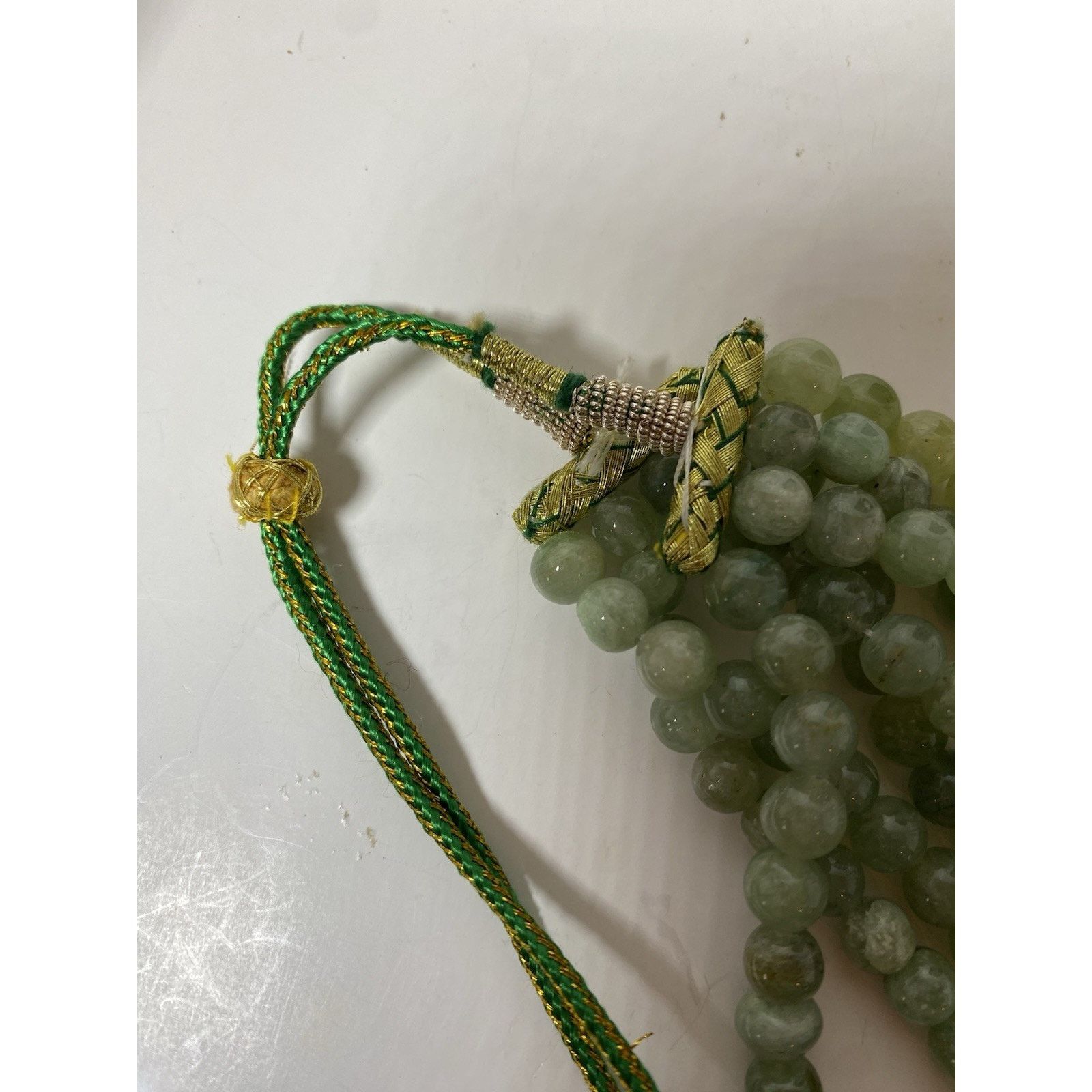 Other Natural Green Jadeite Beaded Multi Strand Necklace Size ONE SIZE - 5 Thumbnail