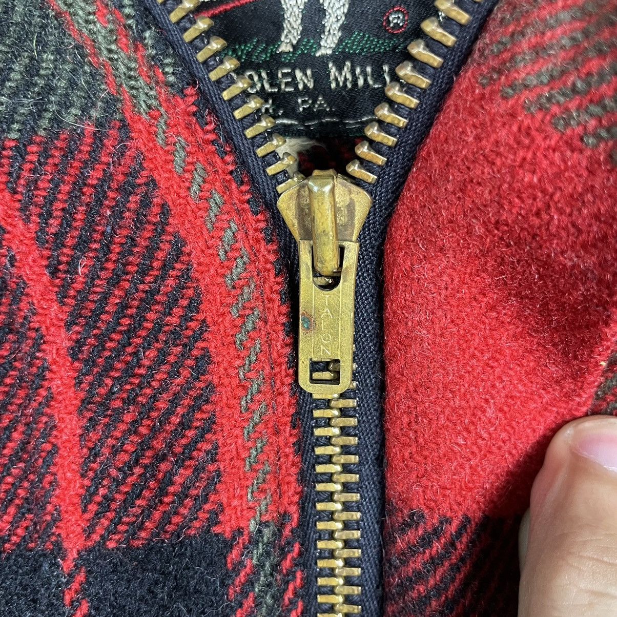 Vintage × Woolrich Woolen Mills 💥60s WOOLRICH USA MADE PLAID CHECKED HOODIE JACKET Size US L / EU 52-54 / 3 - 11 Thumbnail
