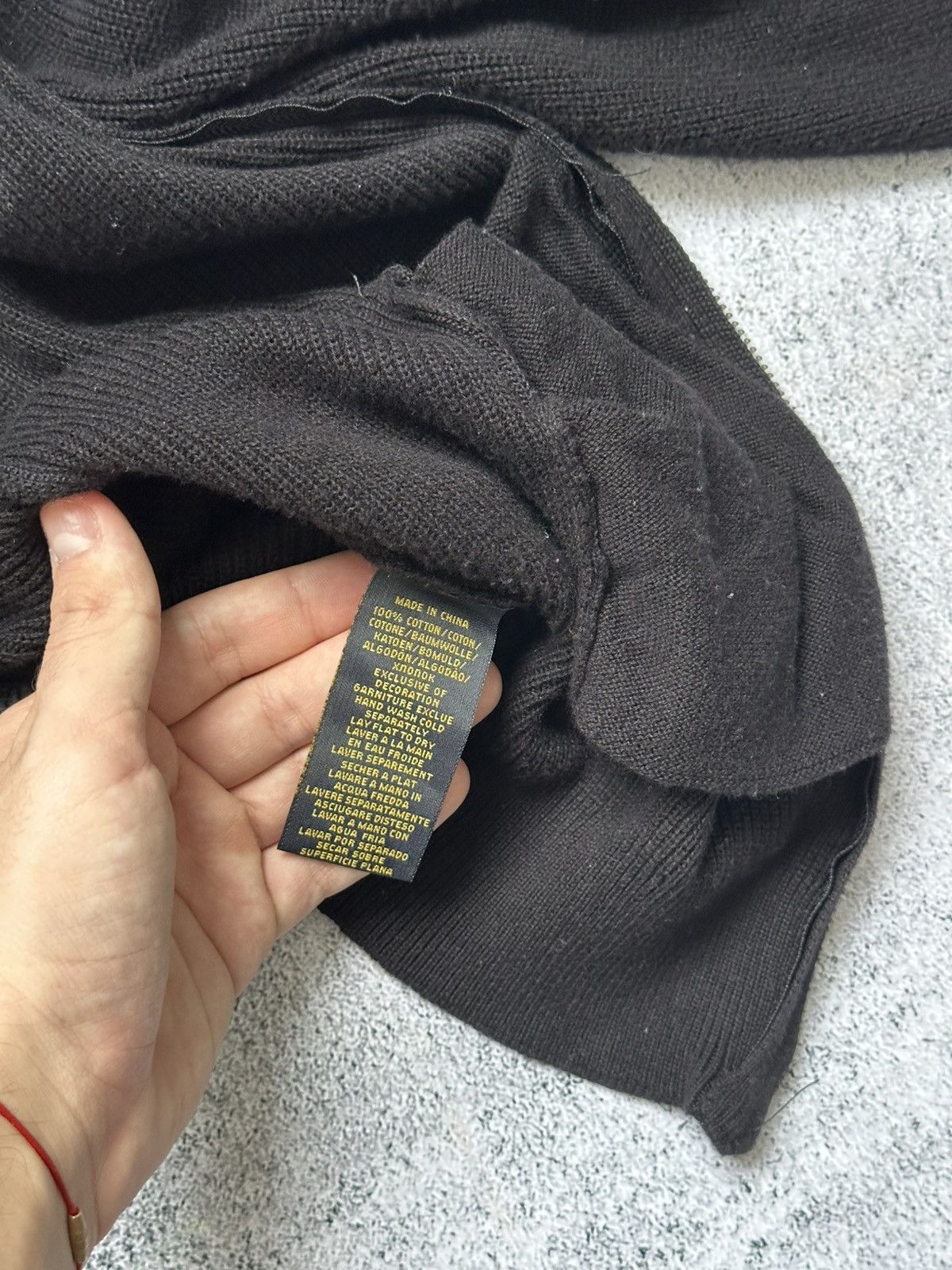 Polo Ralph Lauren Polo Ralph Lauren Tight-Knit Zip Sweater Men's Zip Black Size US S / EU 44-46 / 1 - 10 Thumbnail