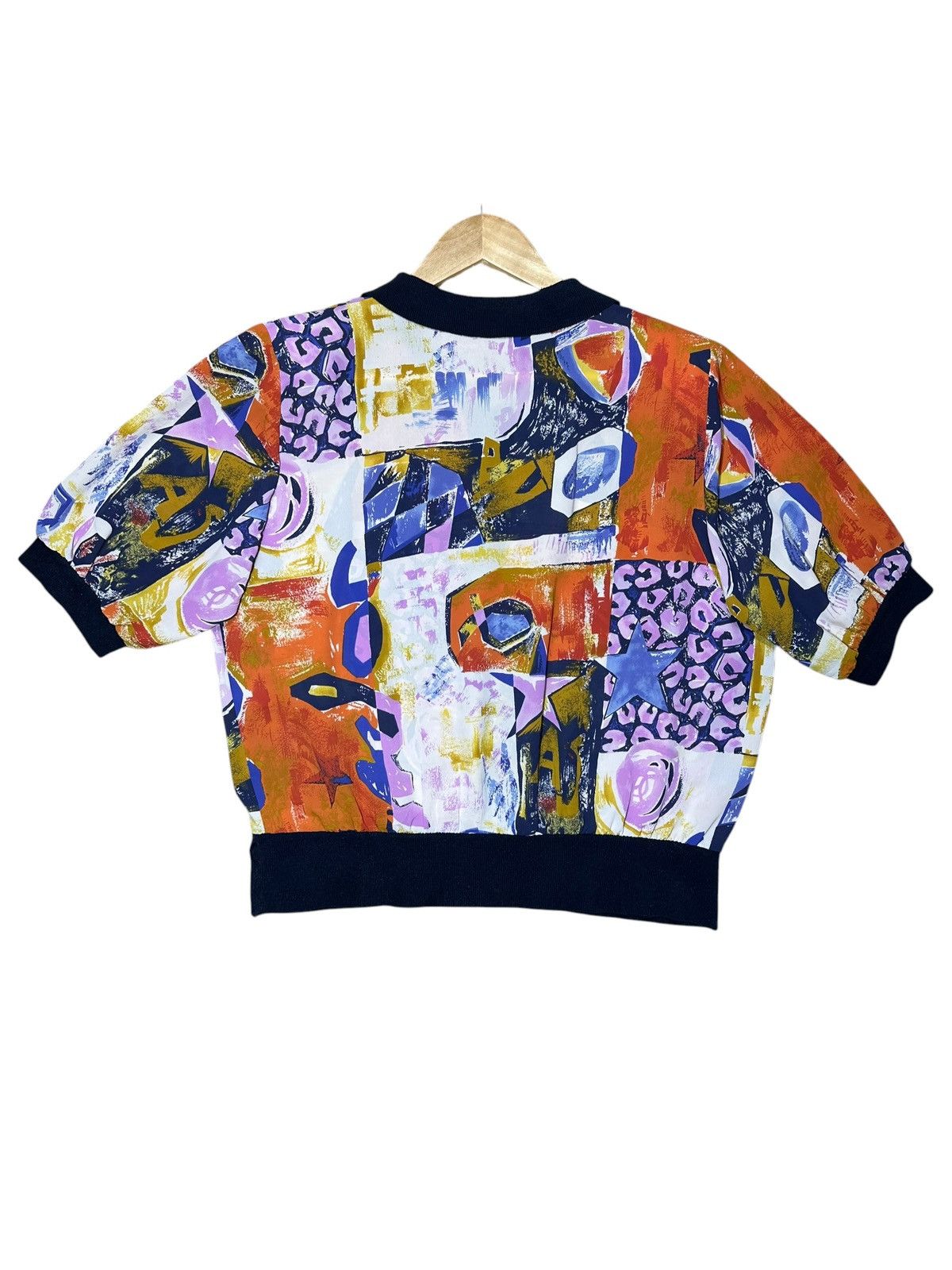 Japanese Brand Vintage Abstract Print made in Japan Size L / US 10 / IT 46 - 3 Thumbnail