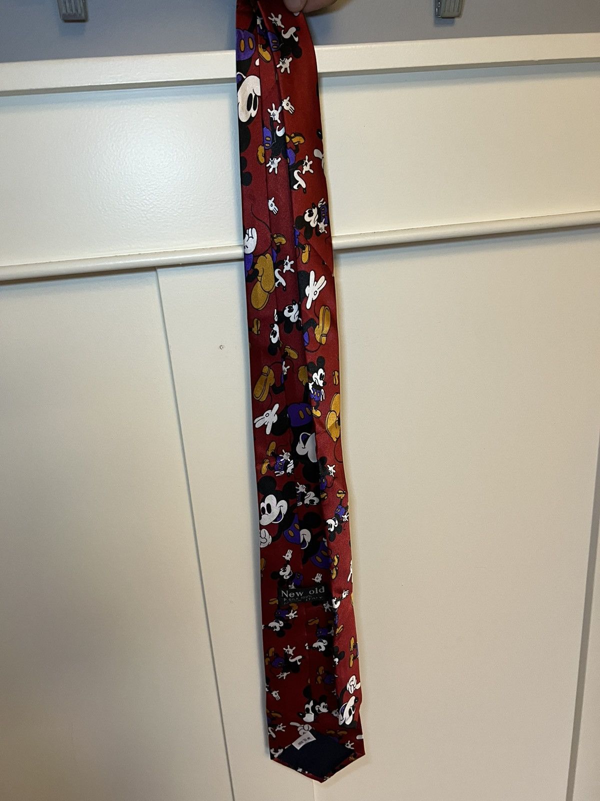 Mickey Mouse Vintage New Old Italian silk Mickey Mouse neck tie Size ONE SIZE - 4 Thumbnail