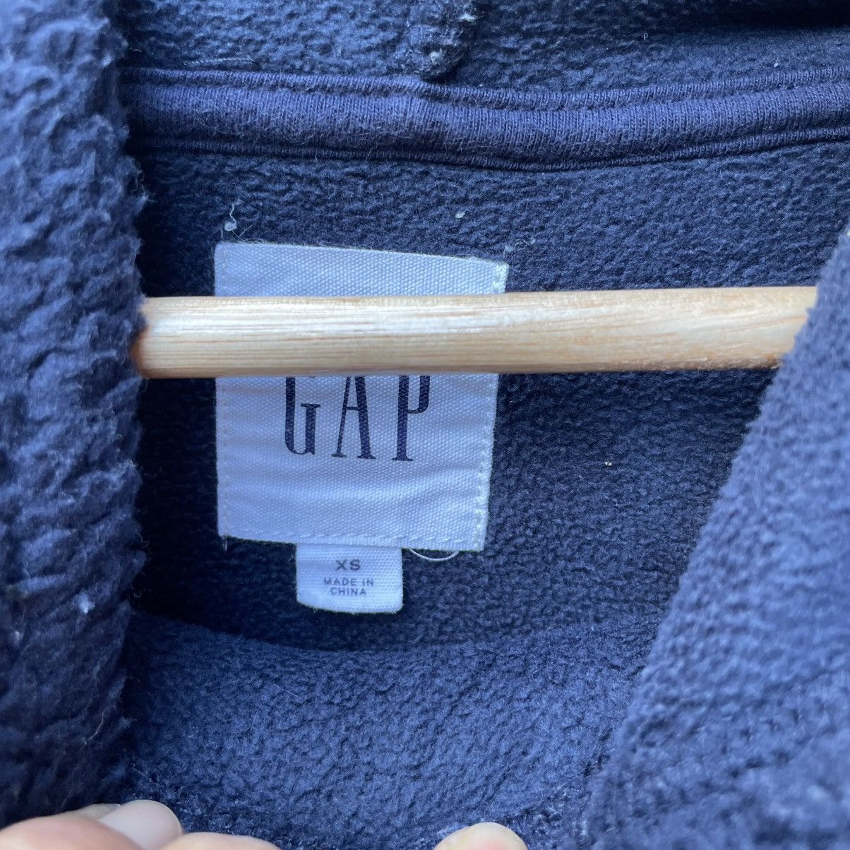 Gap × Vintage 💥Vintage Gap Spellout Hooded Pullover Jacket Size US XS / EU 42 / 0 - 9 Thumbnail