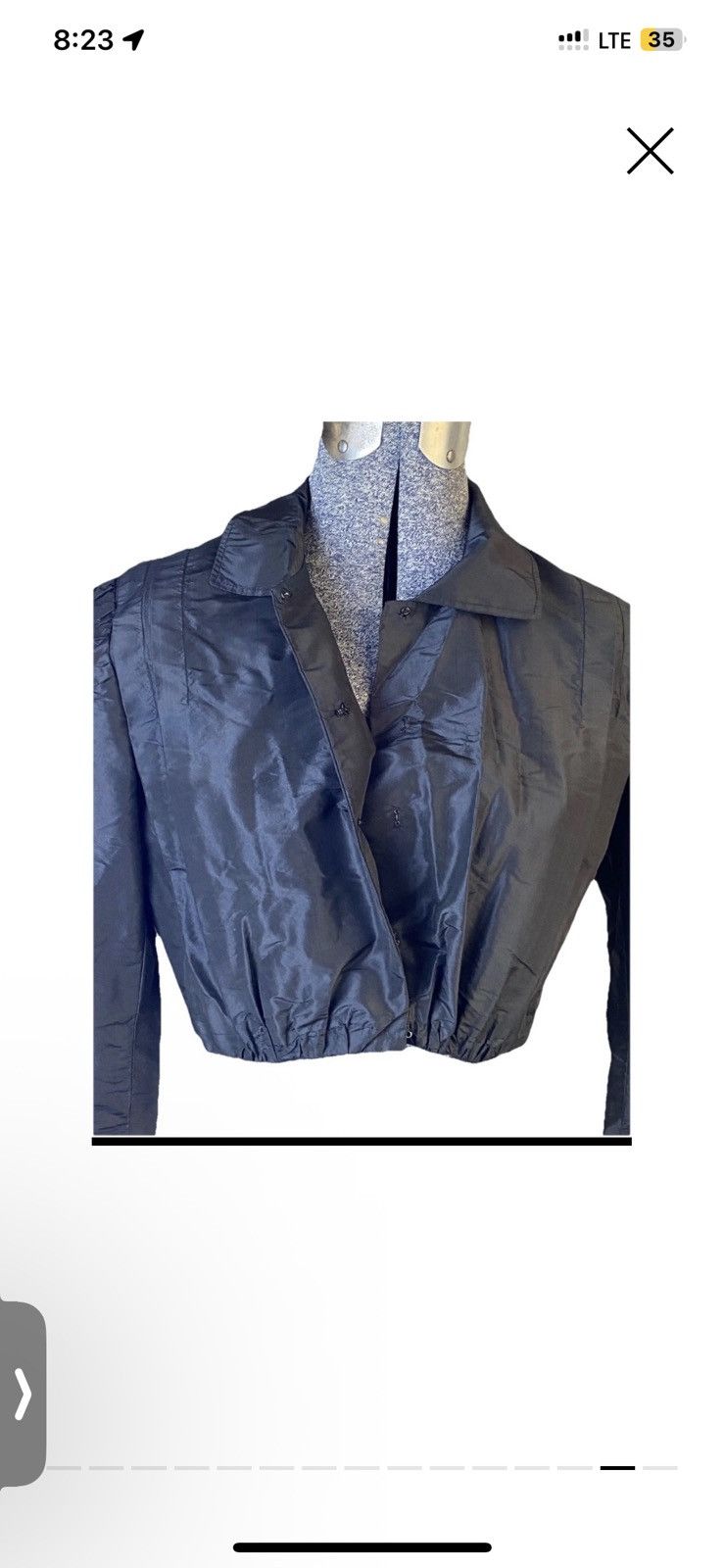 Vintage Antique 30’s Victorian Silk Corset Blouse Crop Top Camisole Size XS / US 0-2 / IT 36-38 - 3 Thumbnail