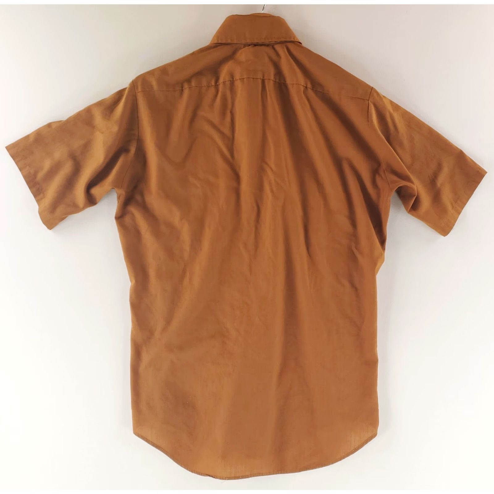 Vintage VINTAGE Montgomery Ward Shirt Mens L Brown 70s Casual Button Up Disco Collar Short Sleeve Button Up Shirt Size US L / EU 52-54 / 3 - 5 Thumbnail