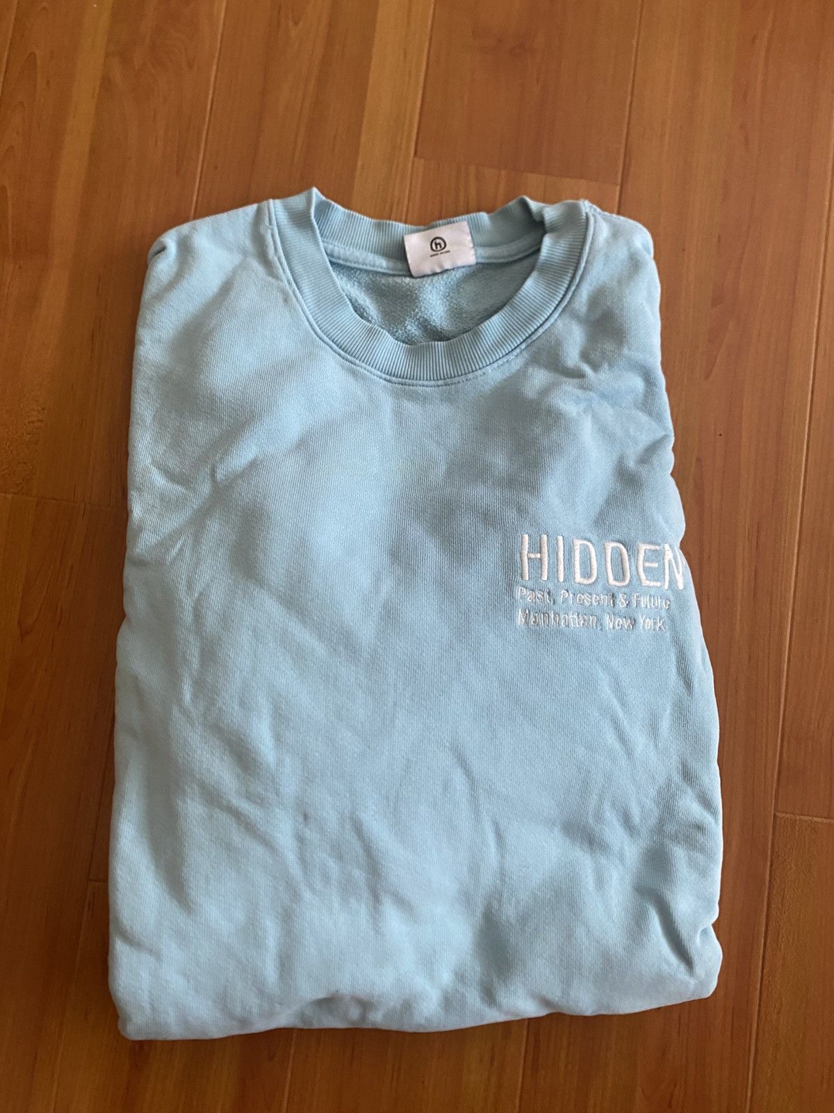 HIDDEN Hidden NY Baby Blue Crewneck Sweater Size US XL / EU 56 / 4 - 1 Thumbnail