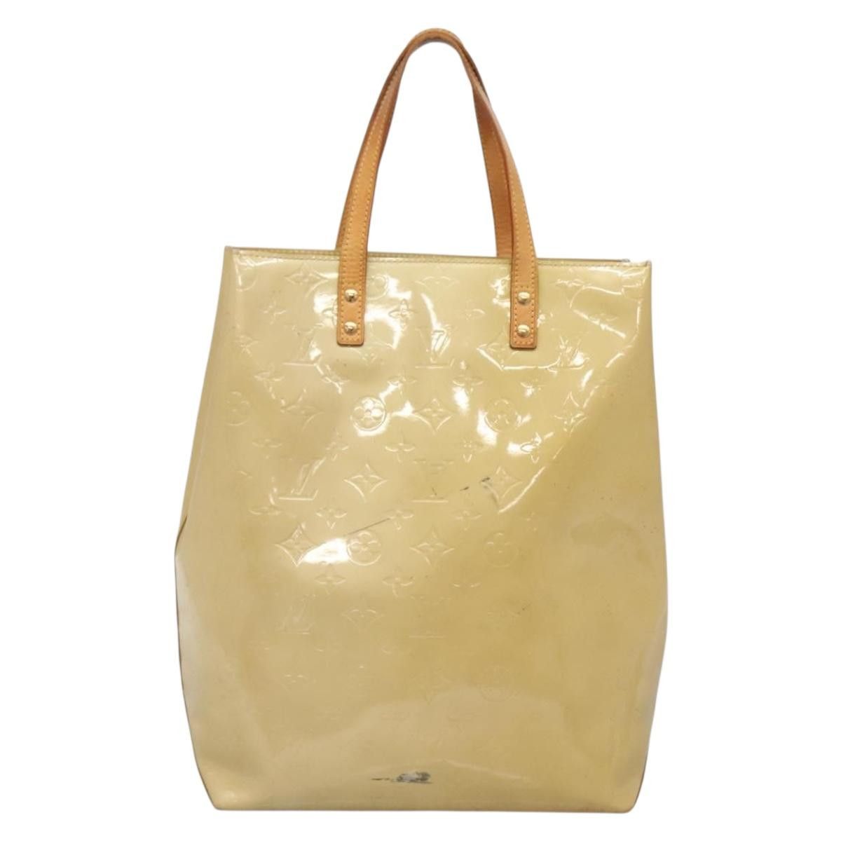 Louis Vuitton LOUIS VUITTON Monogram Vernis Reade MM Hand Bag Beige M91141 Size ONE SIZE - 2 Thumbnail
