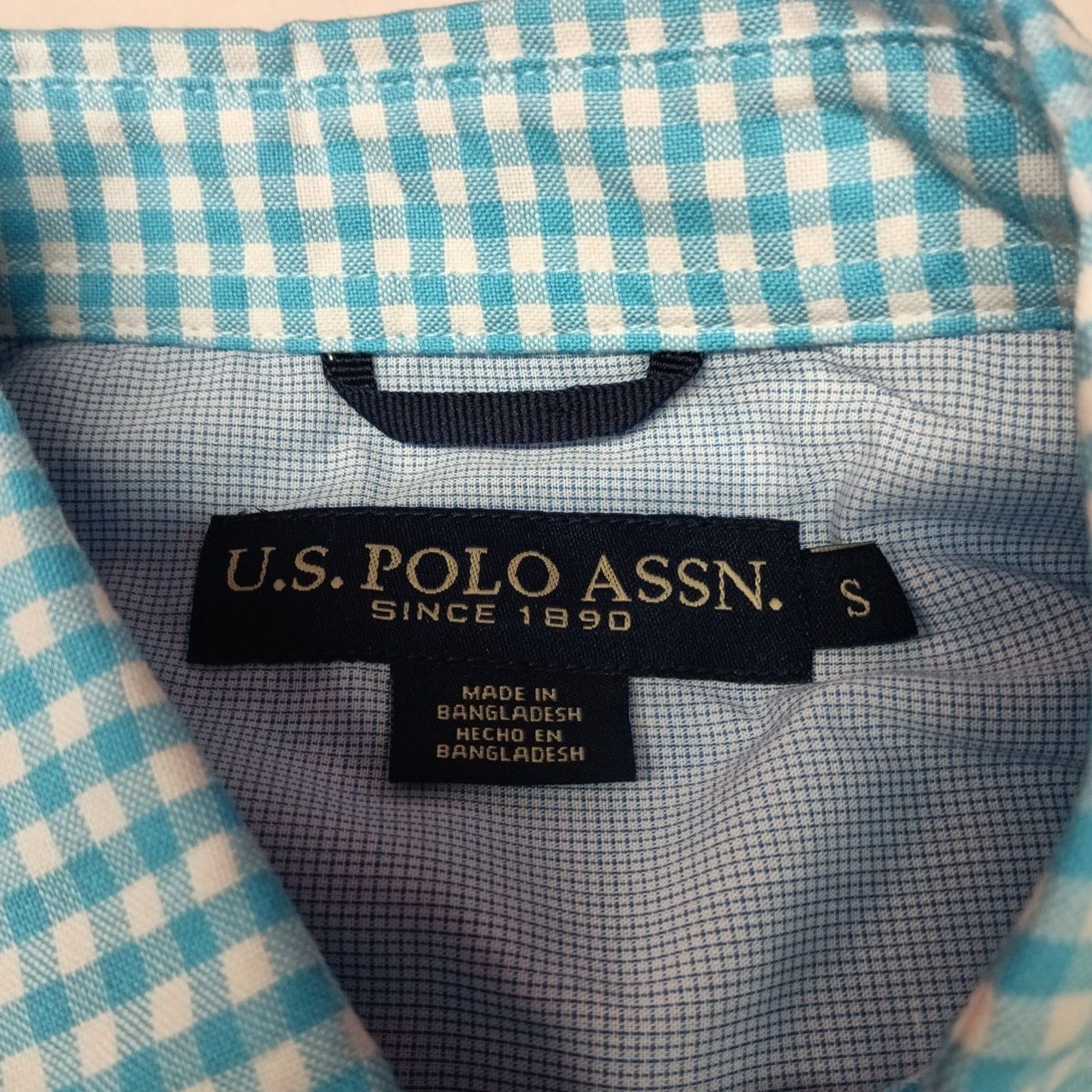 U.S. Polo Assn. U.S. Polo Assn. Button Woven Shirt Men's S Blue White Check Size US S / EU 44-46 / 1 - 4 Thumbnail