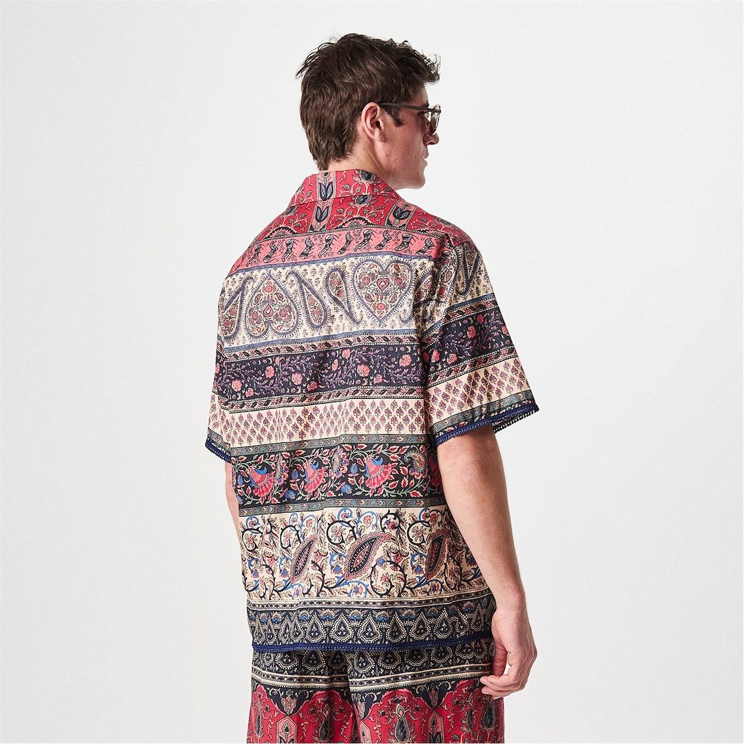 Valentino o1g2r1mq0526 Val Camicia Short Sleeve Bowling Shirt Size US S / EU 44-46 / 1 - 4 Thumbnail