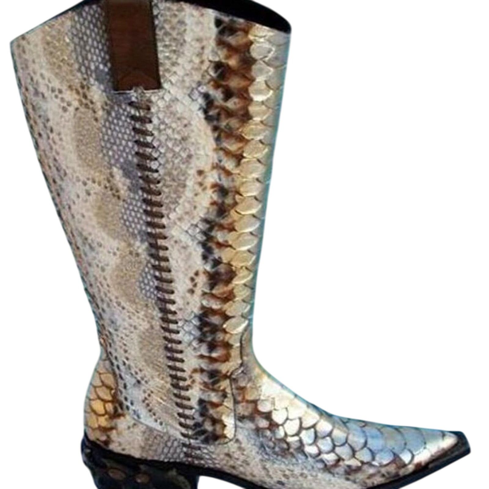 Donald Pliner Donald Pliner Hand Painted Python Metalic Leather Boot $1500 Size US 5 / IT 35 - 9 Thumbnail