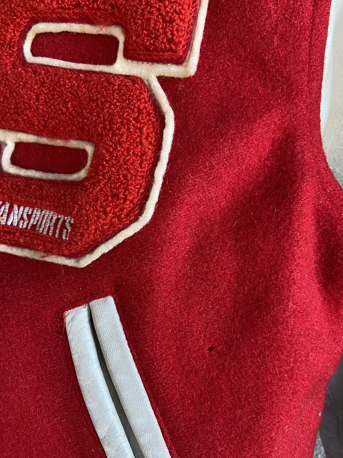 Japanese Brand Vintage VANSPORTS Varsity leather jacket Size US M / EU 48-50 / 2 - 9 Thumbnail