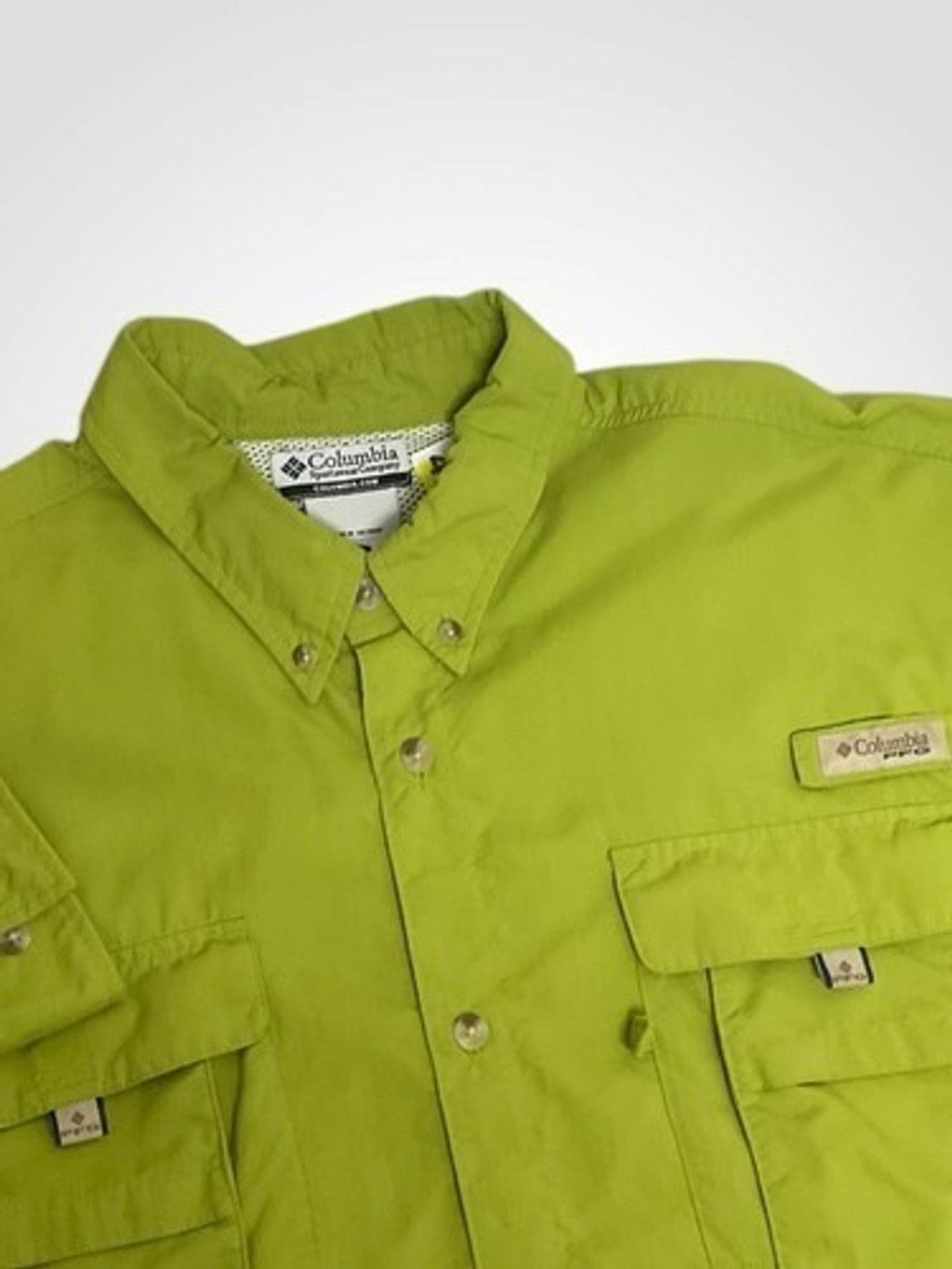 Columbia Columbia Green Omni-Shade PFG Vented Fishing Shirt Men XL Size US XL / EU 56 / 4 - 1 Thumbnail