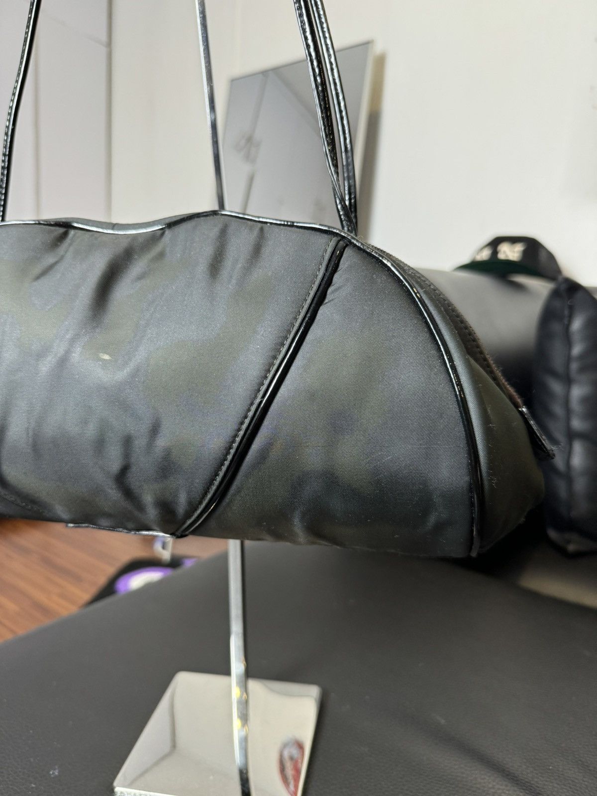 Dior Dior Black Nylon Shoulder Bag John Galliano 2001 Size ONE SIZE - 3 Thumbnail