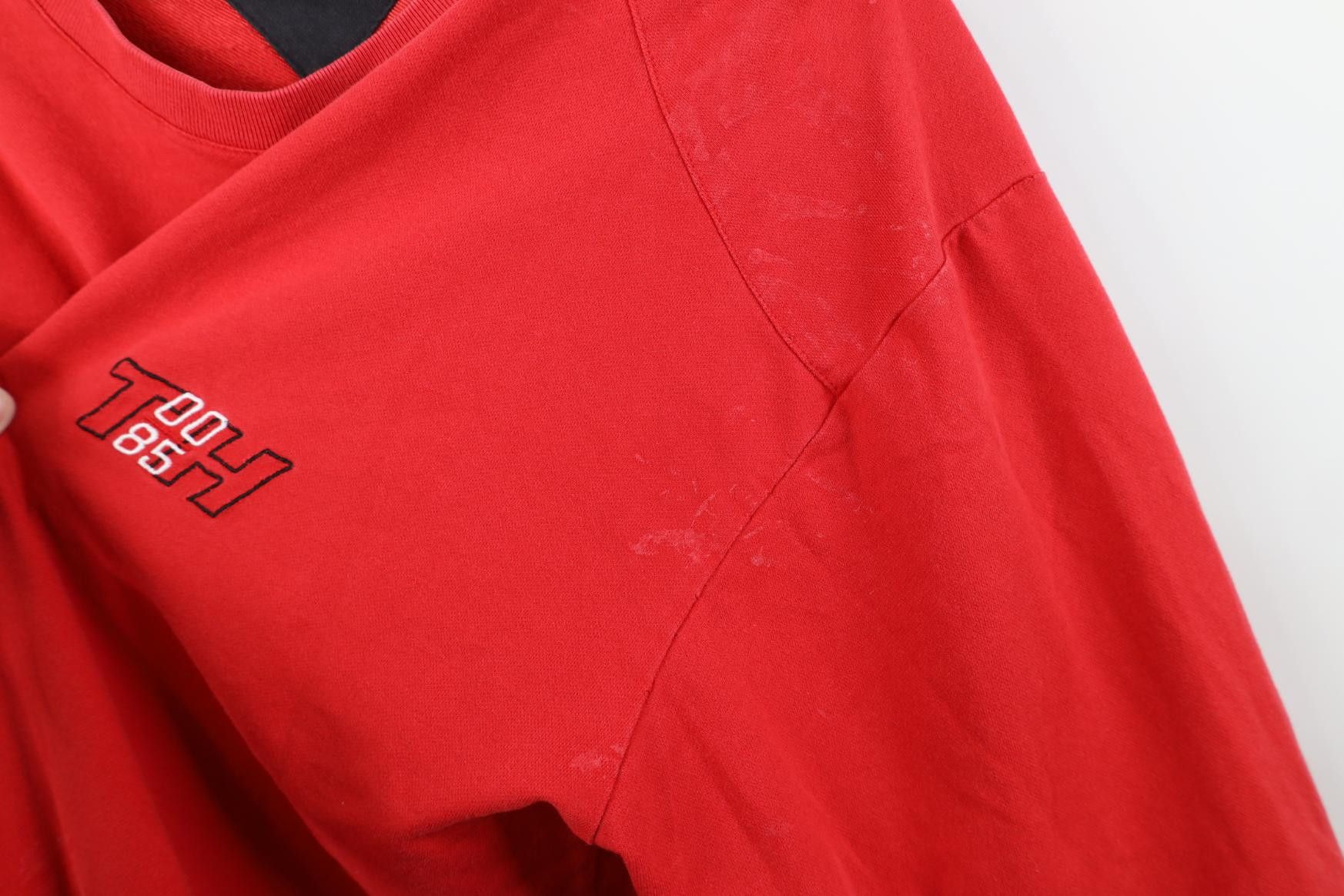 Tommy Hilfiger Vintage Y2K 2000 Tommy Hilfiger Long Sleeve T-Shirt Red Size US L / EU 52-54 / 3 - 5 Thumbnail