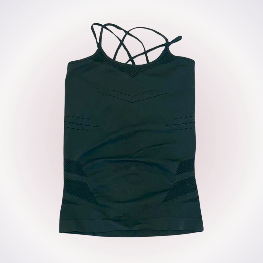 Other Zella Laser Cut Olive Green Seamless Tank Top | Sz S Size S / US 4 / IT 40 - 1 Thumbnail