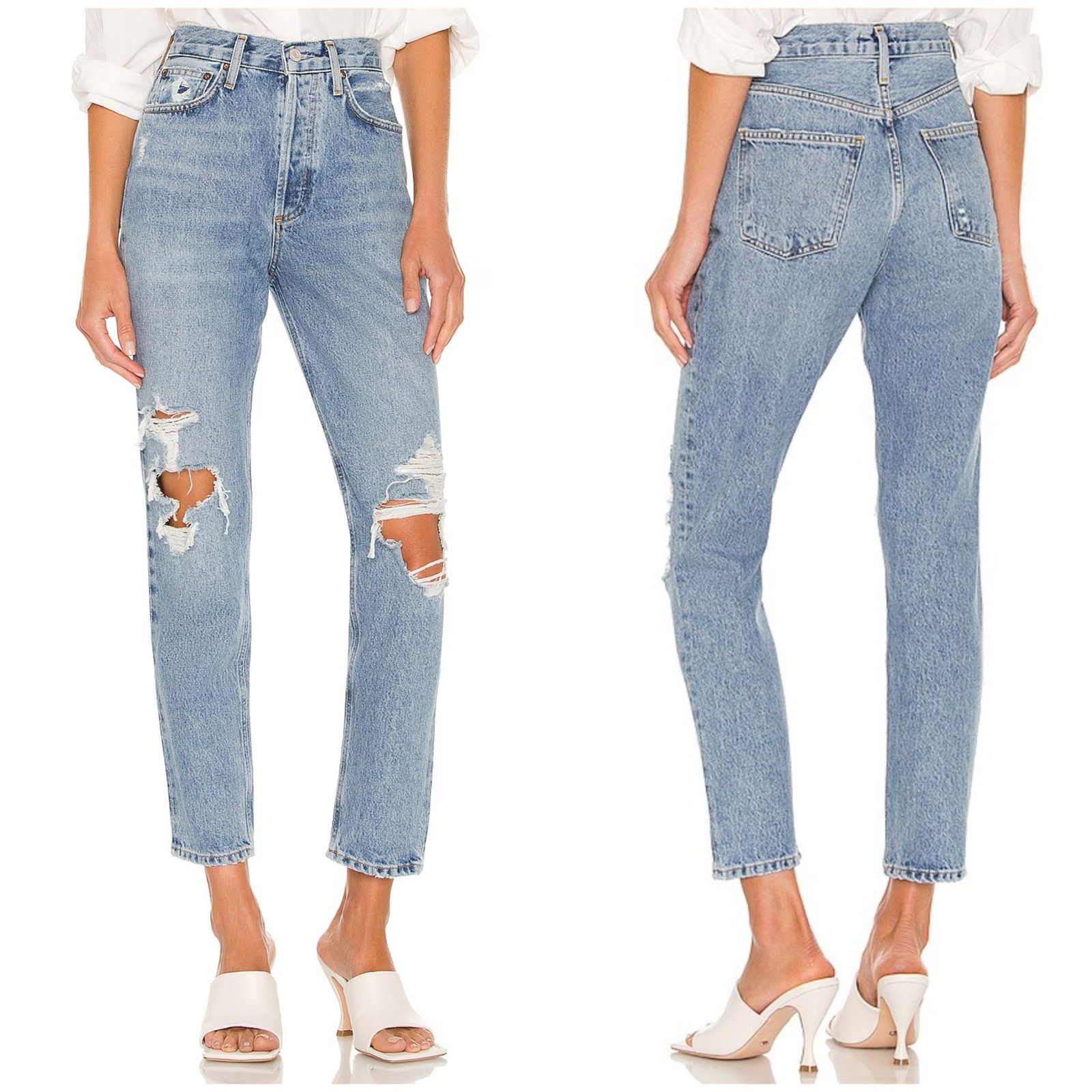 Agolde AGOLDE Fen High Rise Relaxed Taper Jean Wander Wash Size 26" / US 2 / IT 38 - 1 Thumbnail