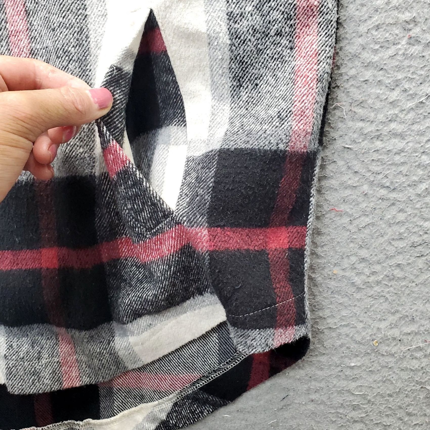Vintage ZENANA Flannel Shacket Womens Large Multi Plaid Long Sleeve Collared Button Front Size L / US 10 / IT 46 - 7 Thumbnail
