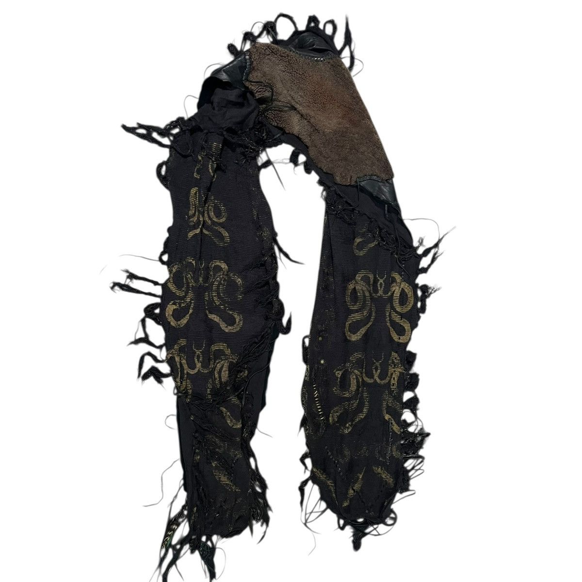 14th Addiction 14th addiction shearling leather amber scarf Size ONE SIZE - 6 Thumbnail