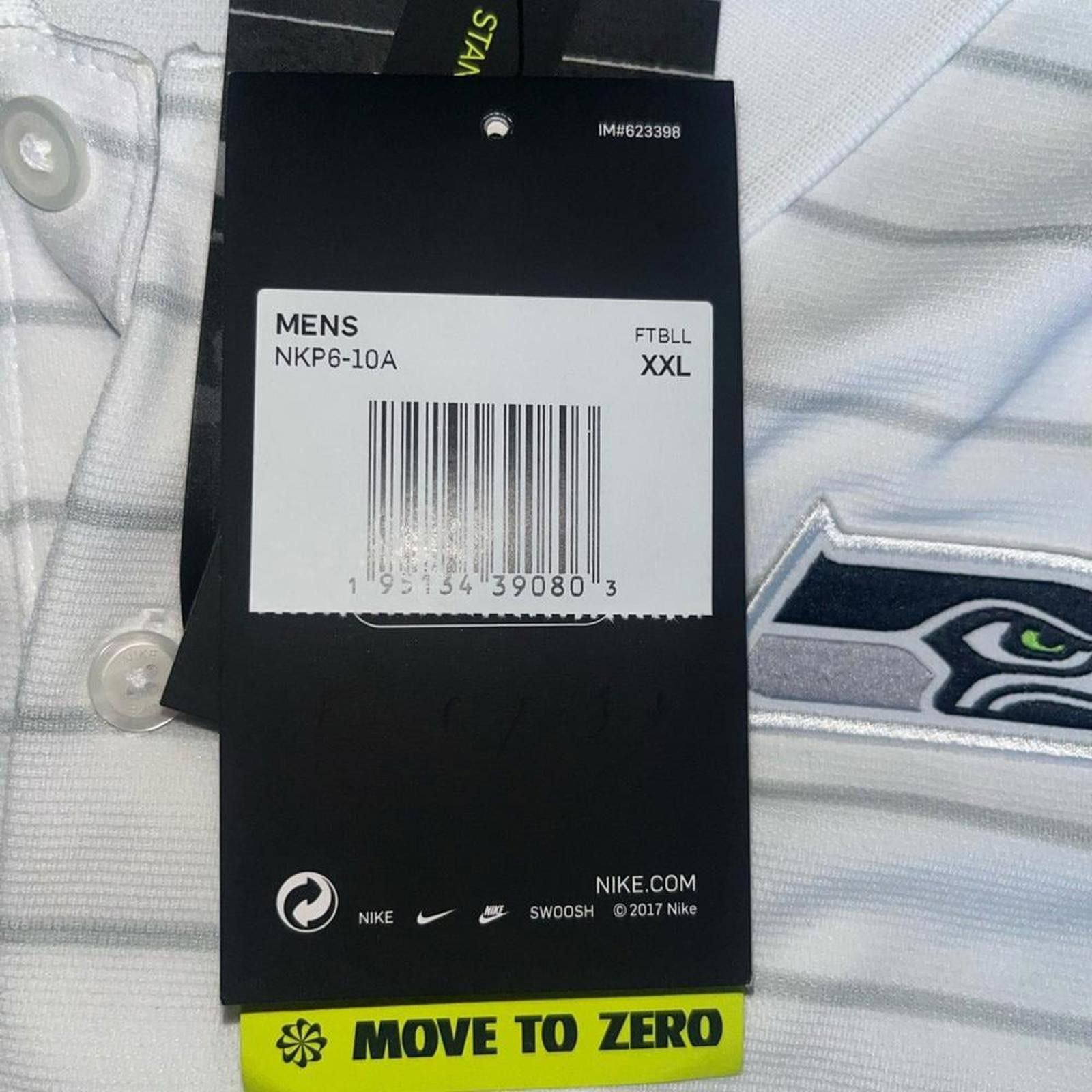 Nike Nike Men's White Seattle Seahawks Sideline Victory Coaches Performance Po Size US XXL / EU 58 / 5 - 10 Thumbnail